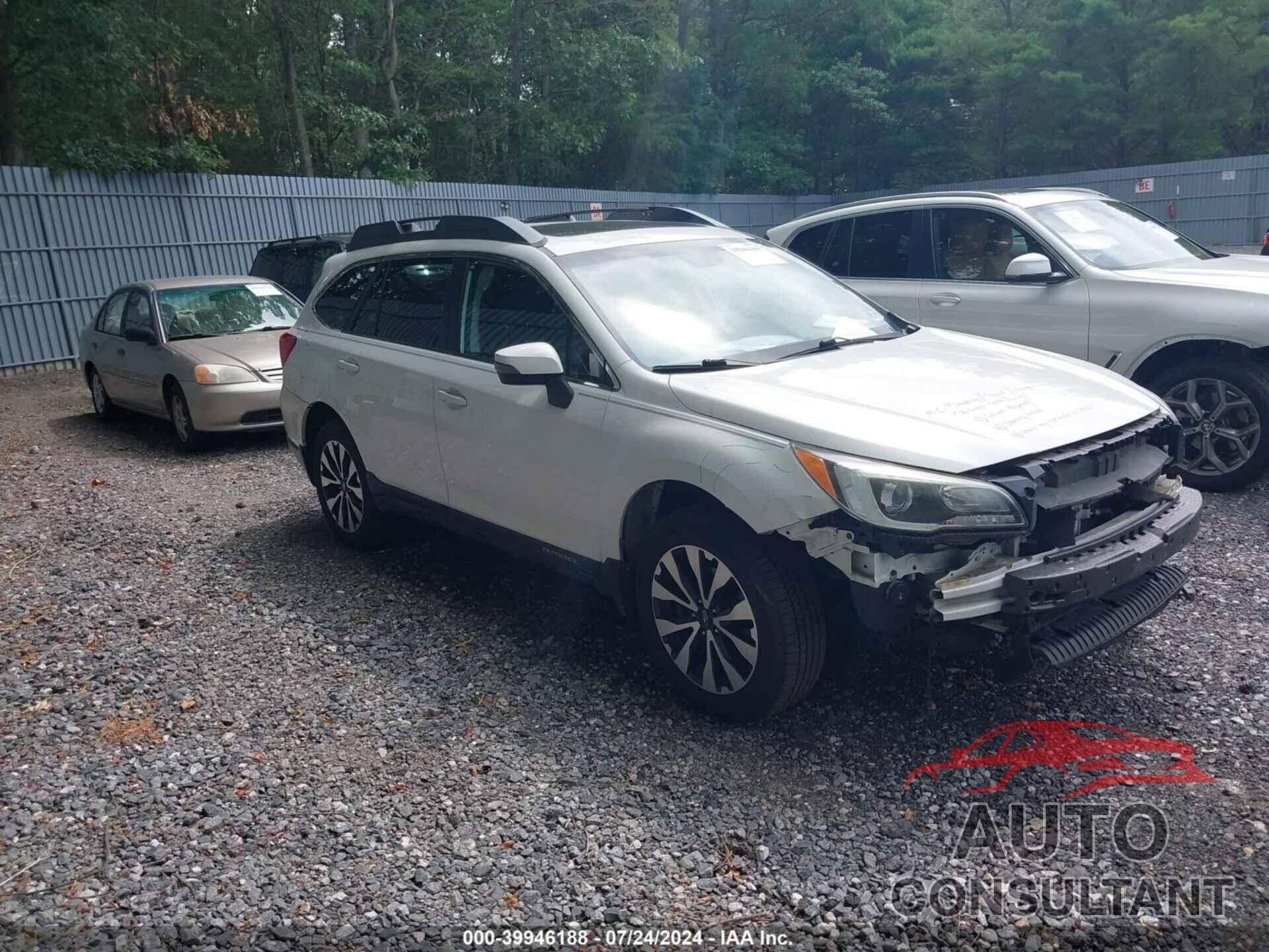 SUBARU OUTBACK 2016 - 4S4BSANC4G3264032