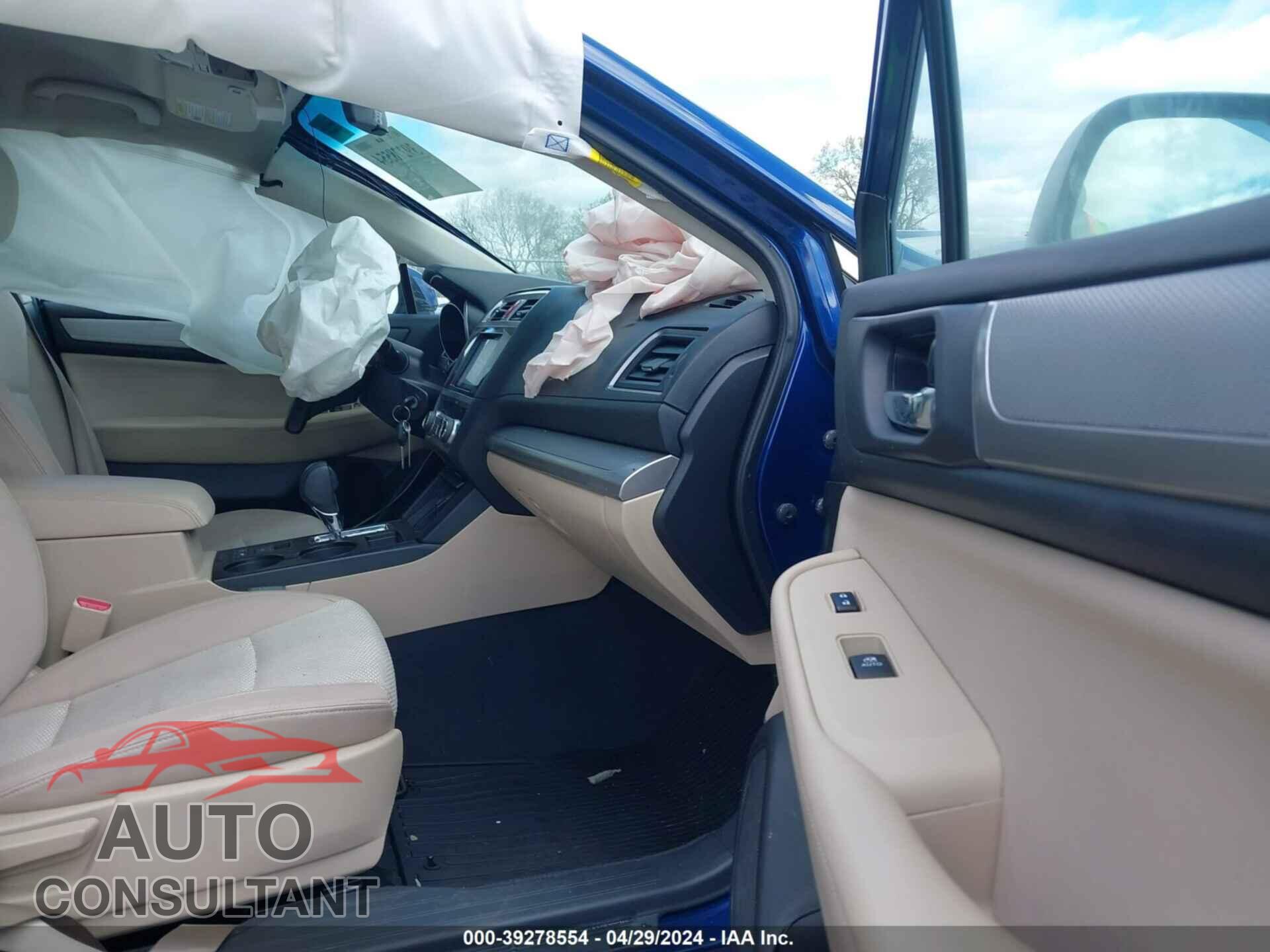 SUBARU OUTBACK 2016 - 4S4BSACC8G3291236