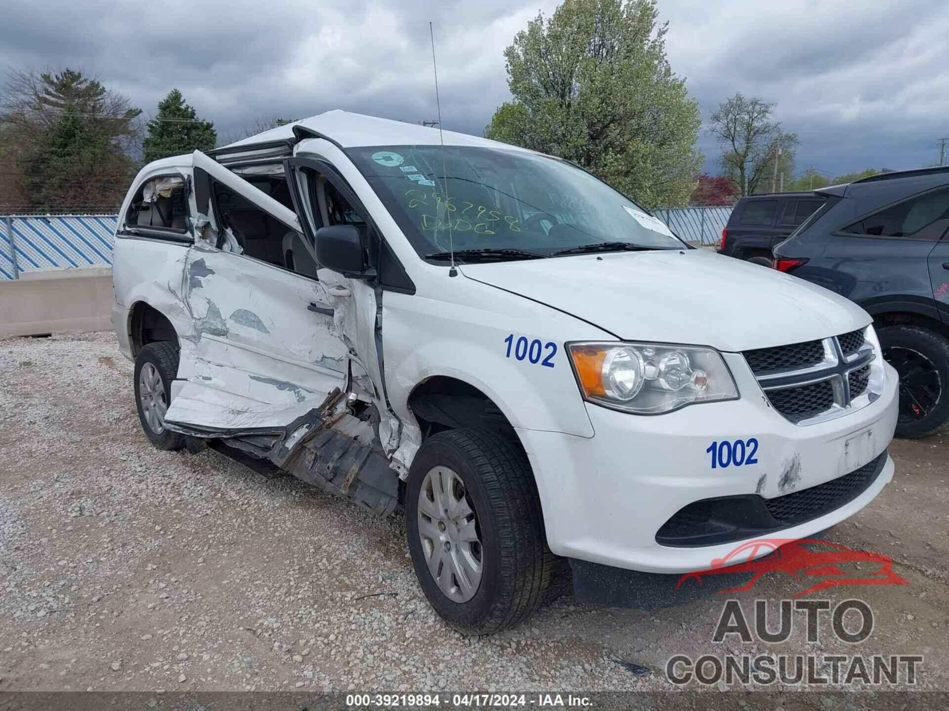 DODGE GRAND CARAVAN 2018 - 2C7WDGBG9JR363618