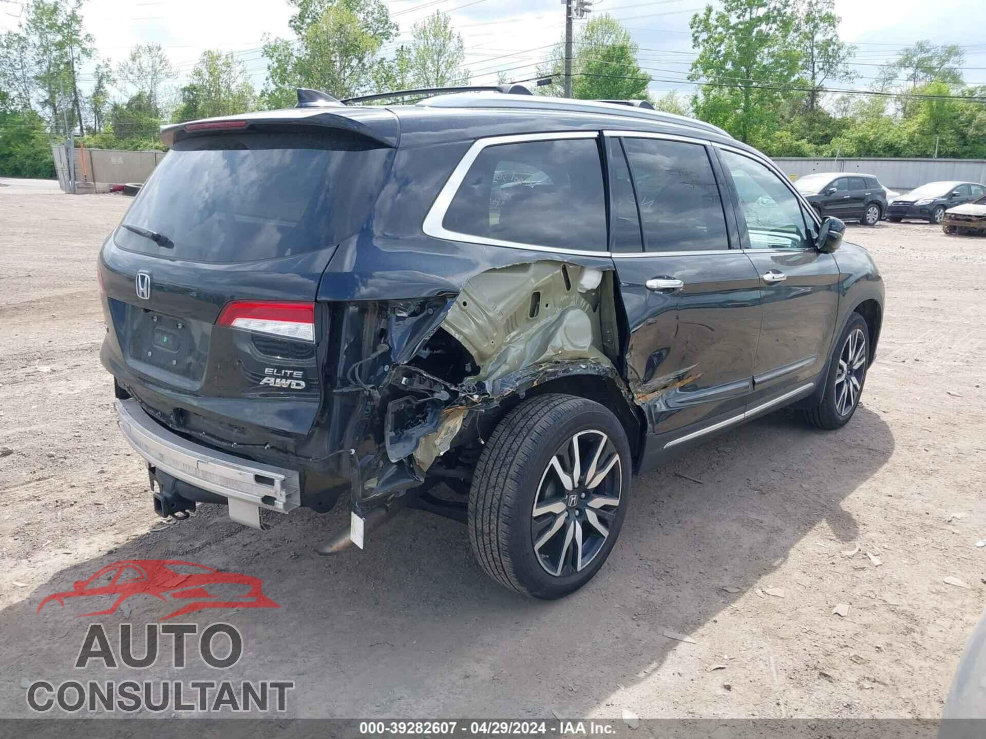 HONDA PILOT 2019 - 5FNYF6H09KB037979