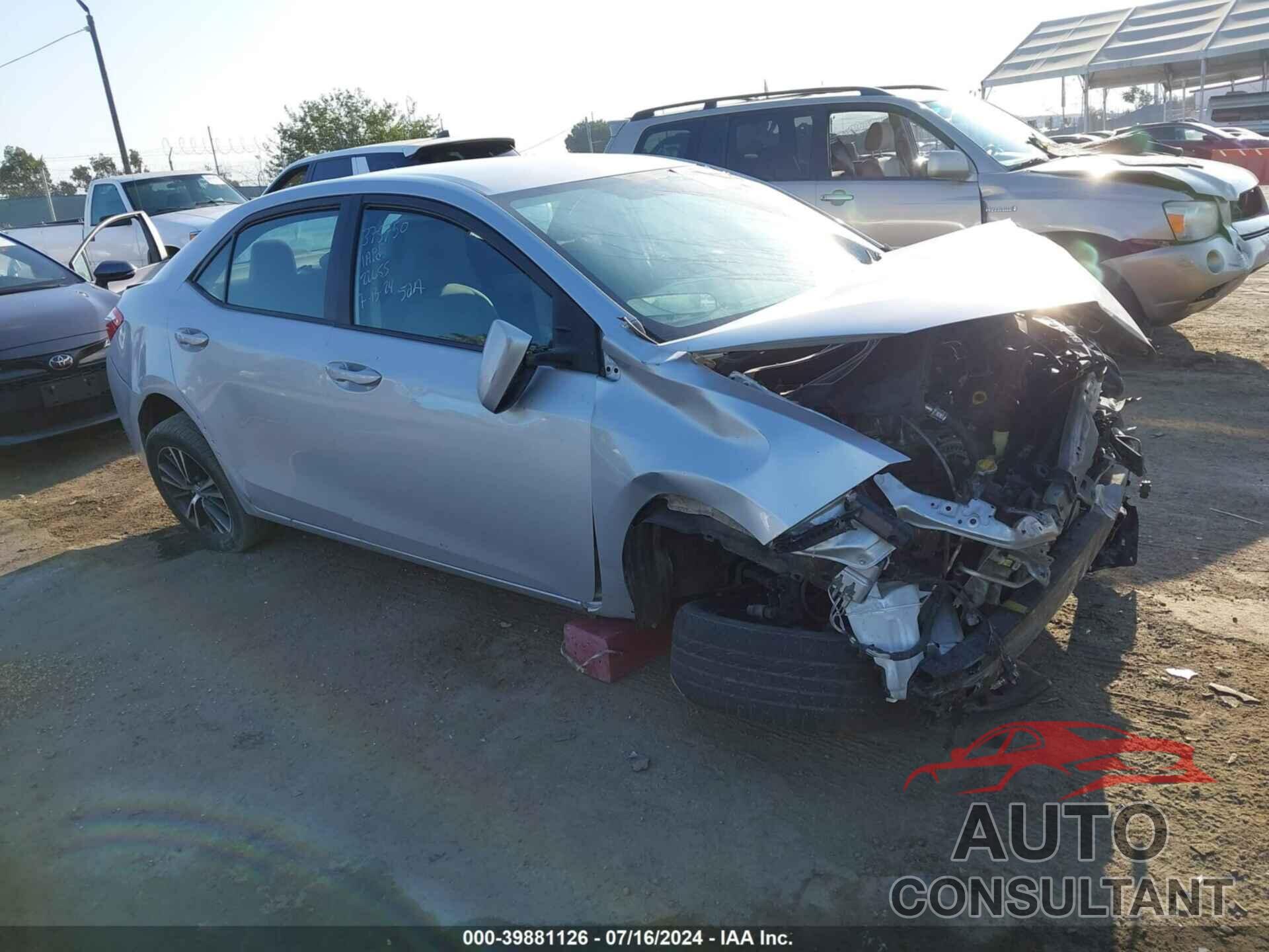 TOYOTA COROLLA 2016 - 5YFBURHE7GP521895