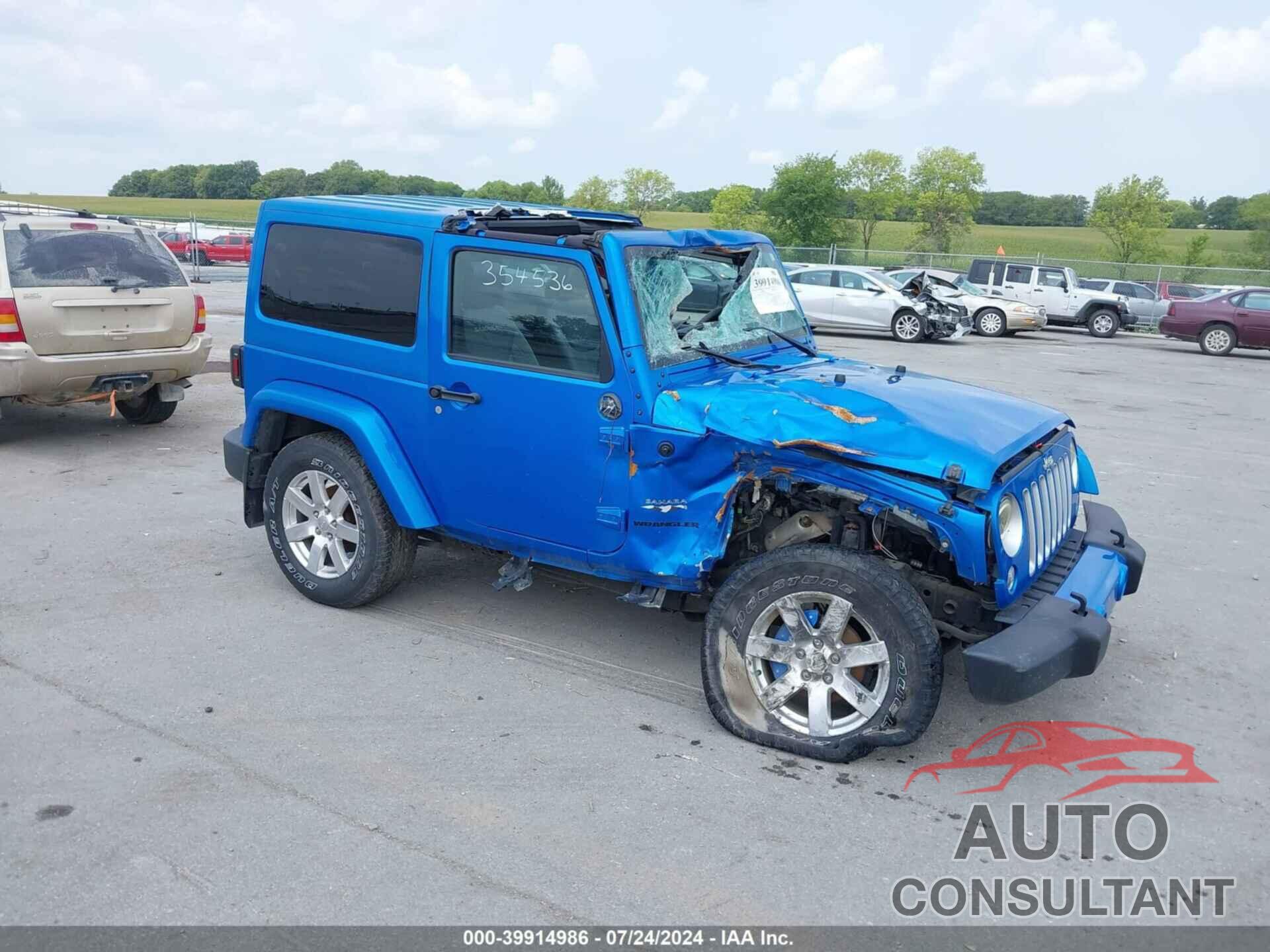 JEEP WRANGLER 2016 - 1C4AJWBG7GL146984