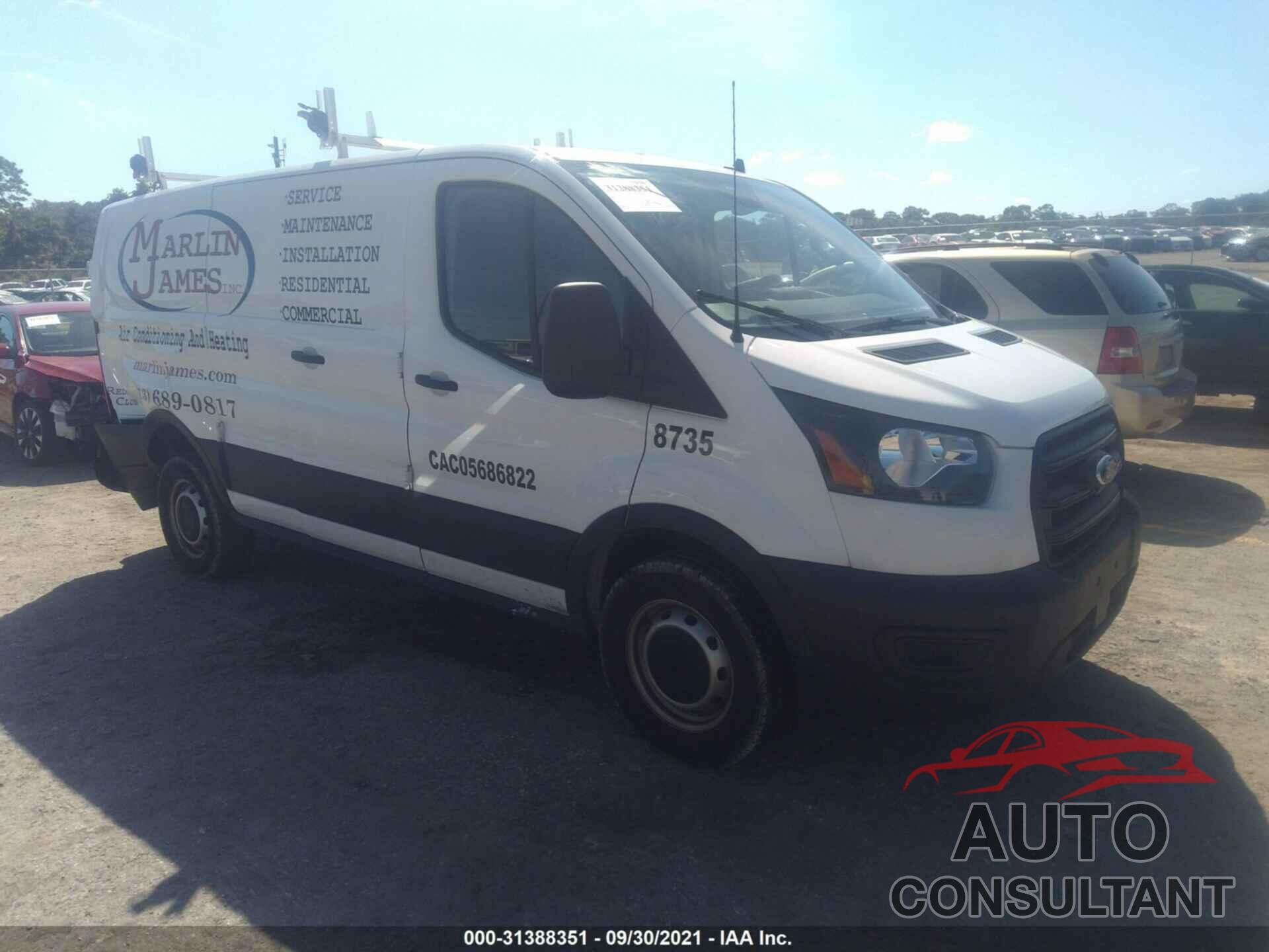 FORD TRANSIT CARGO VAN 2020 - 1FTBR1Y86LKA58735