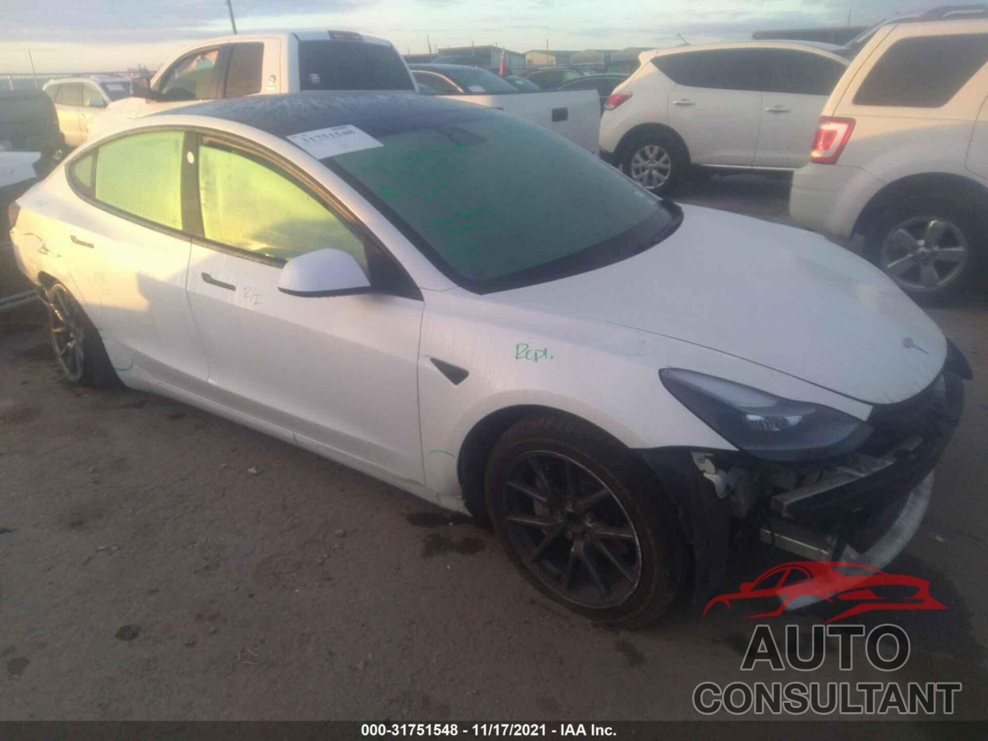 TESLA MODEL 3 2021 - 5YJ3E1EA3MF921593