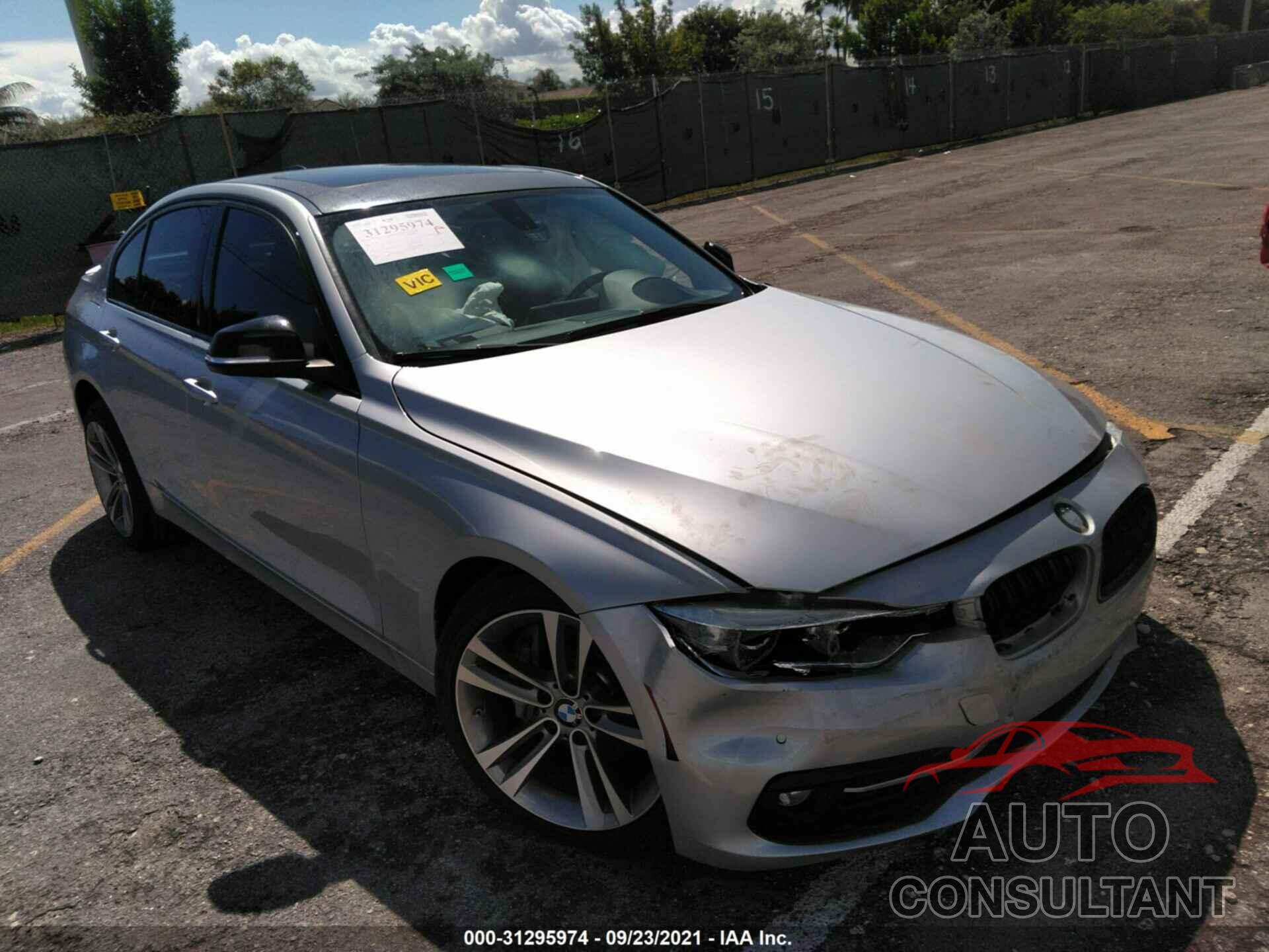 BMW 3 SERIES 2016 - WBA8B3G51GNT92335