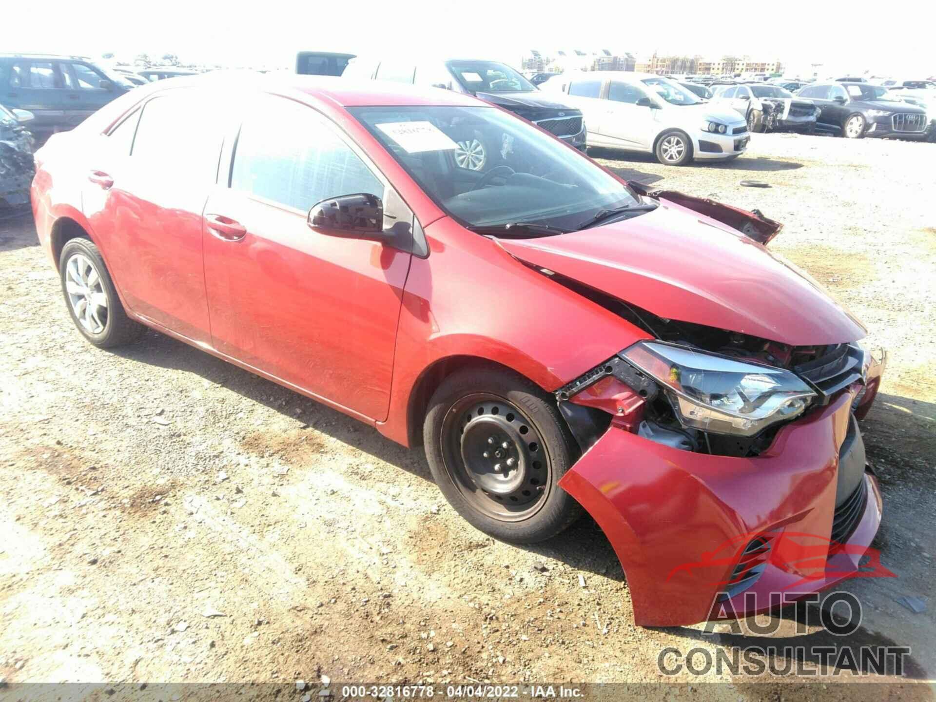 TOYOTA COROLLA 2016 - 5YFBURHE0GP431147