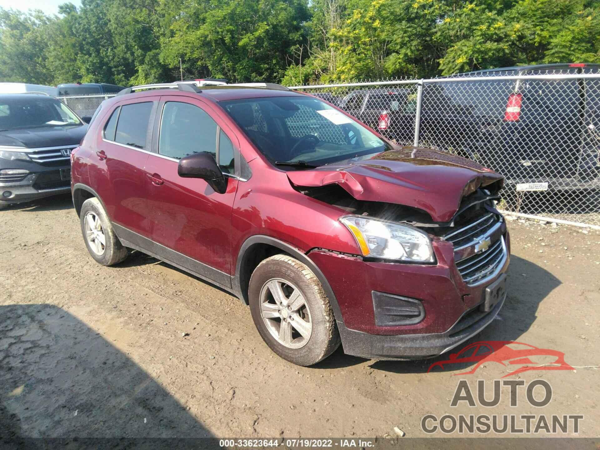 CHEVROLET TRAX 2016 - 3GNCJPSB1GL265872