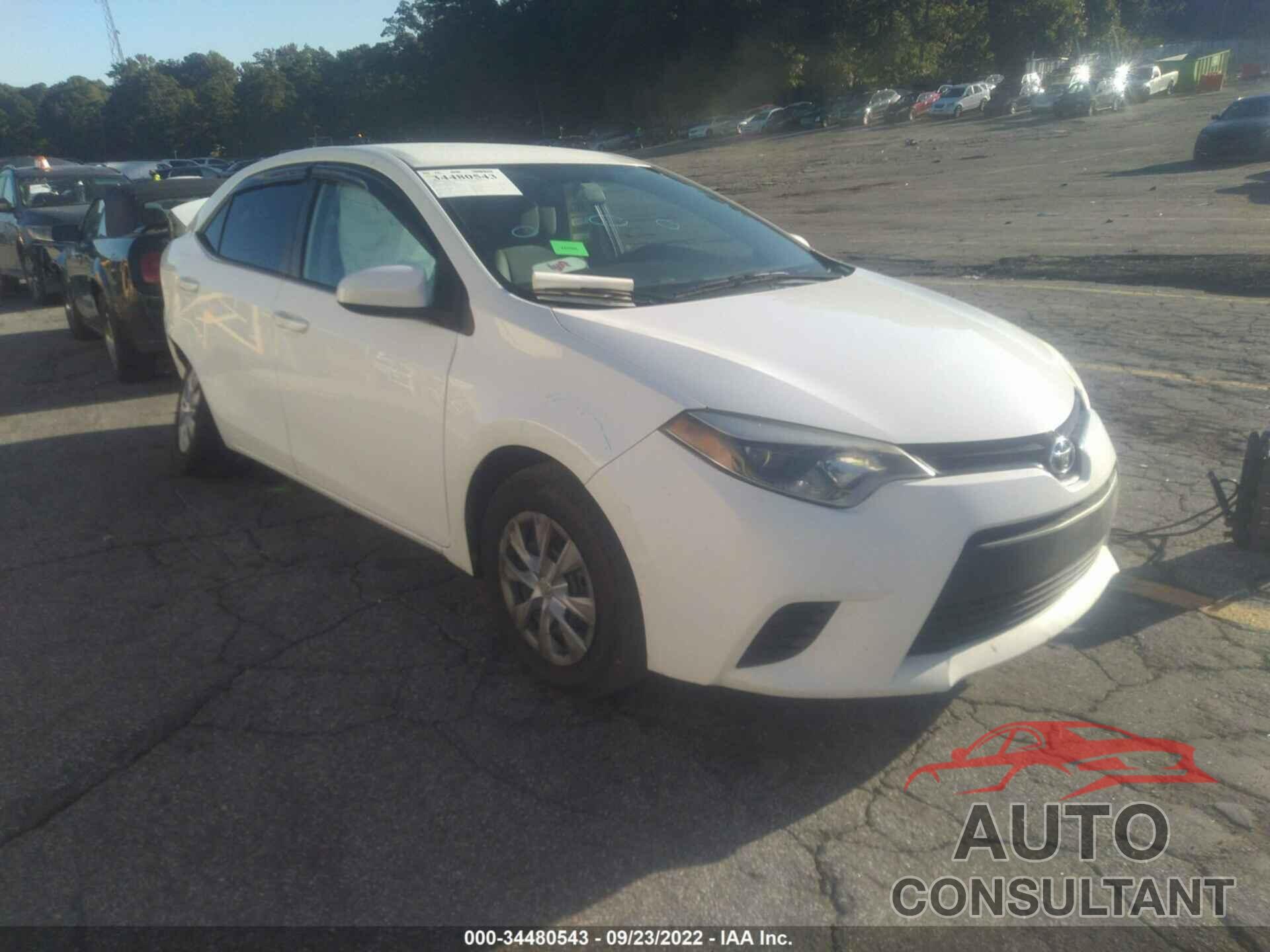 TOYOTA COROLLA 2016 - 2T1BURHE0GC572607