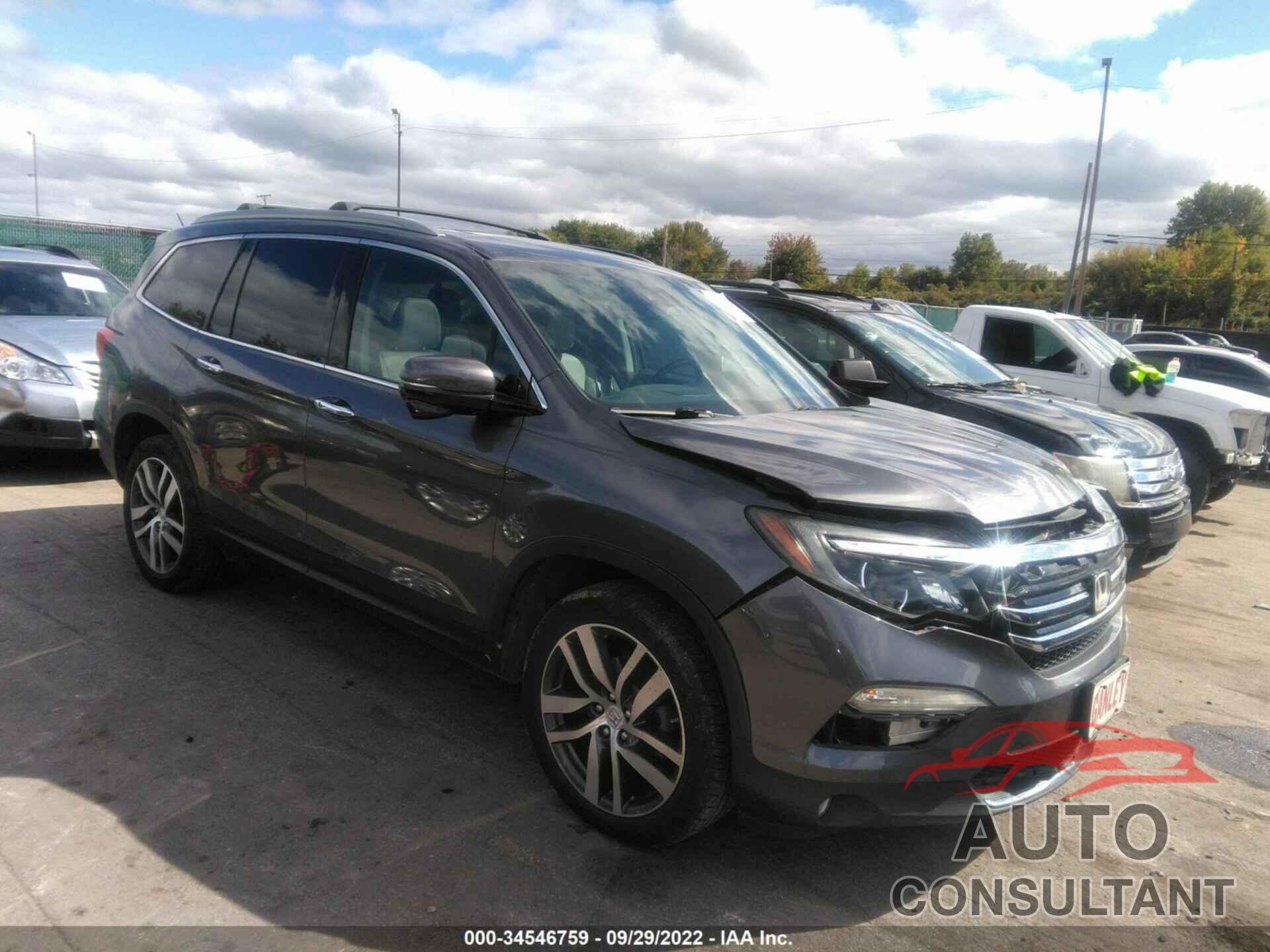 HONDA PILOT 2016 - 5FNYF6H96GB074848