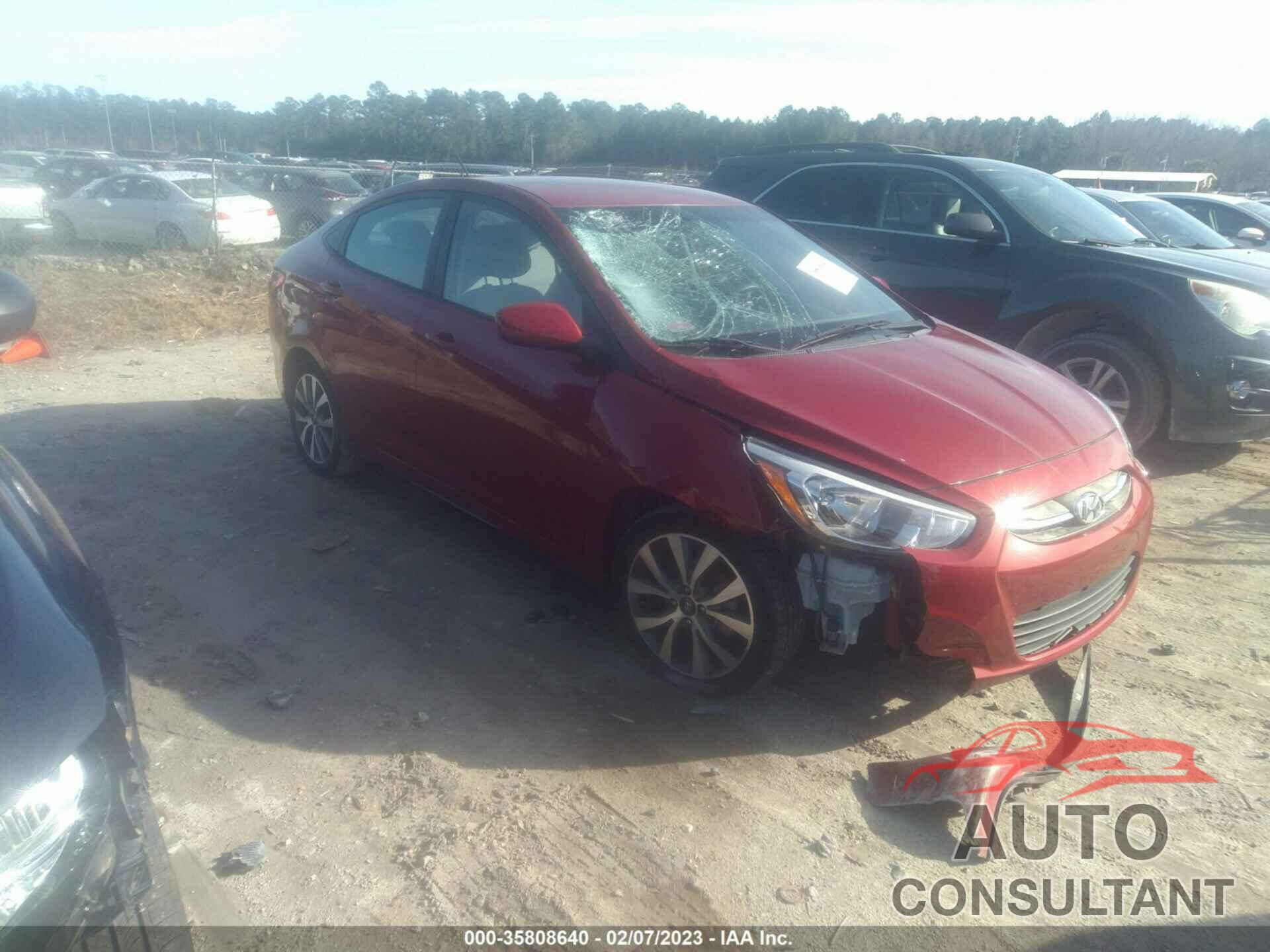 HYUNDAI ACCENT 2017 - KMHCT4AE7HU365023