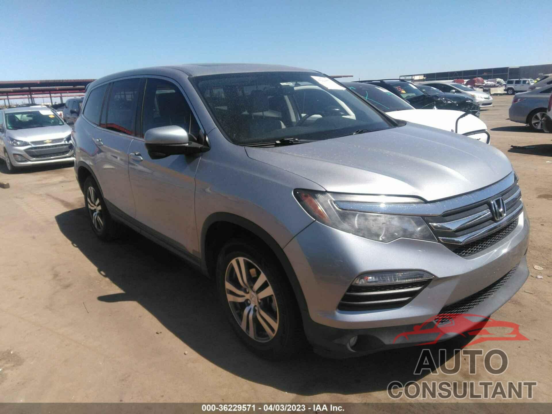 HONDA PILOT 2017 - 5FNYF5H59HB025443