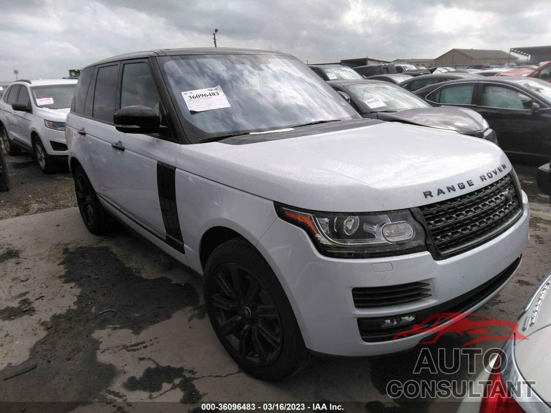 LAND ROVER RANGE ROVER 2016 - SALGS2KF8GA251366