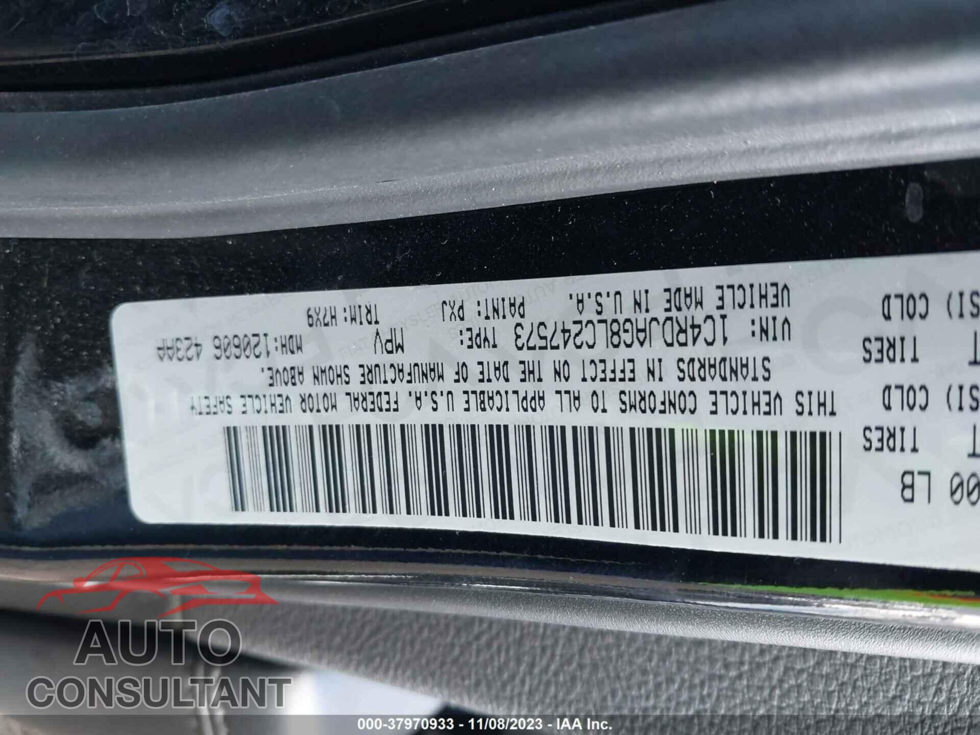 DODGE DURANGO 2020 - 1C4RDJAG8LC247573