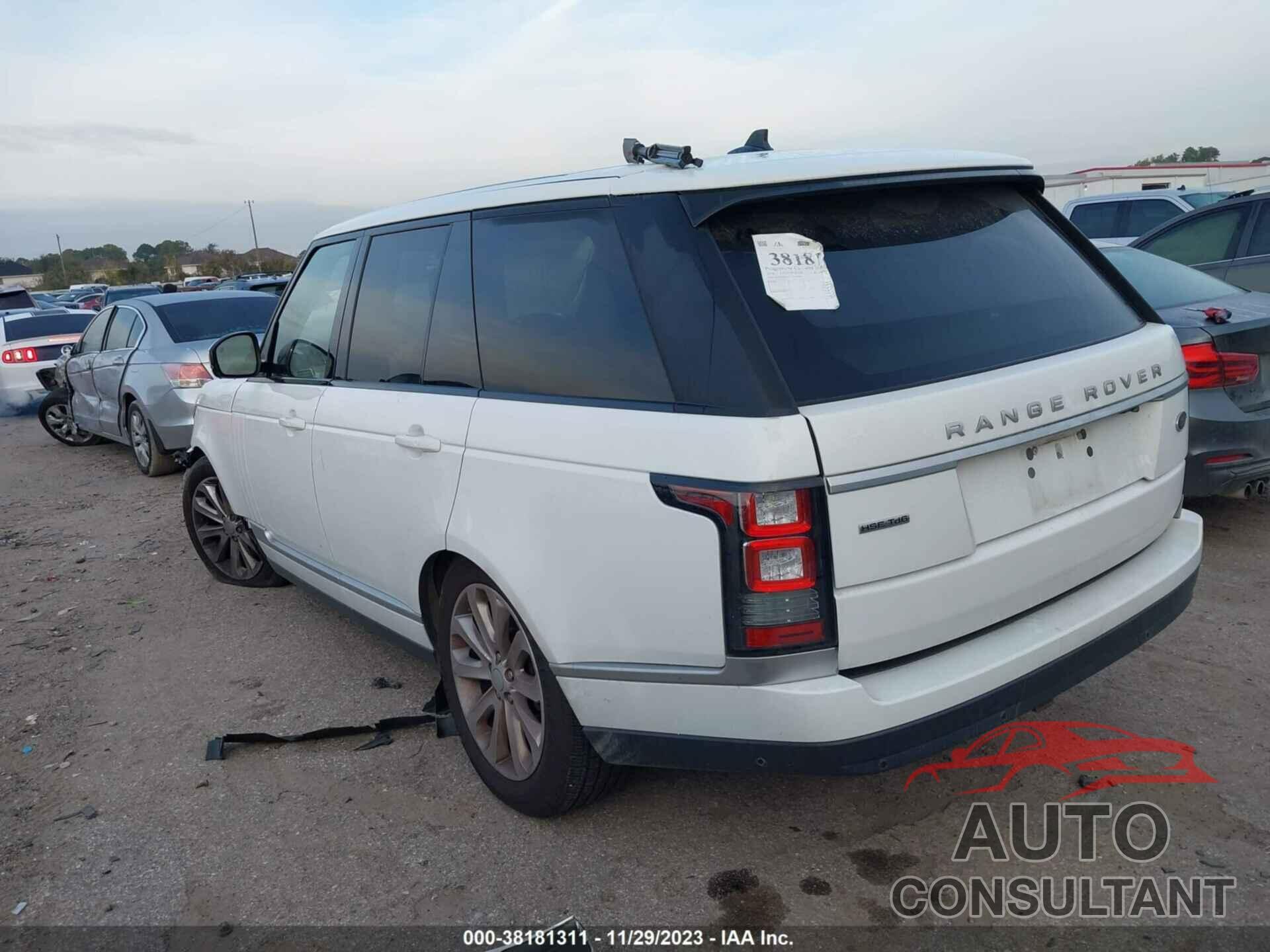 LAND ROVER RANGE ROVER 2016 - SALGS2KF0GA296947