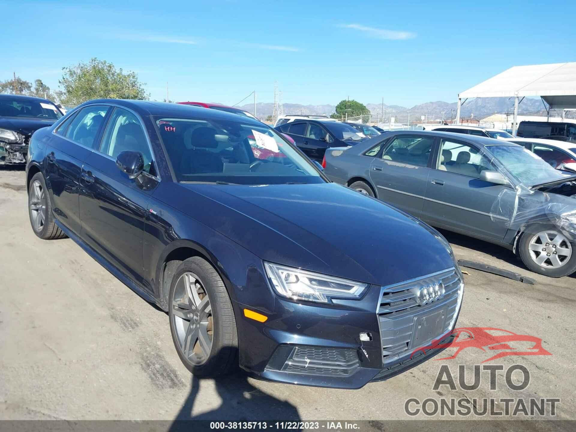 AUDI A4 2017 - WAUENAF49HN034456