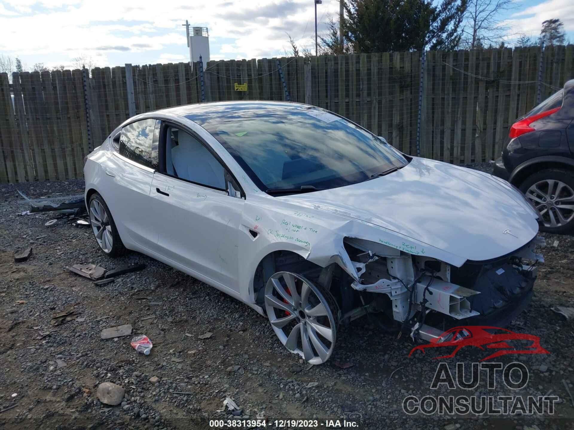TESLA MODEL 3 2019 - 5YJ3E1EB6KF422146