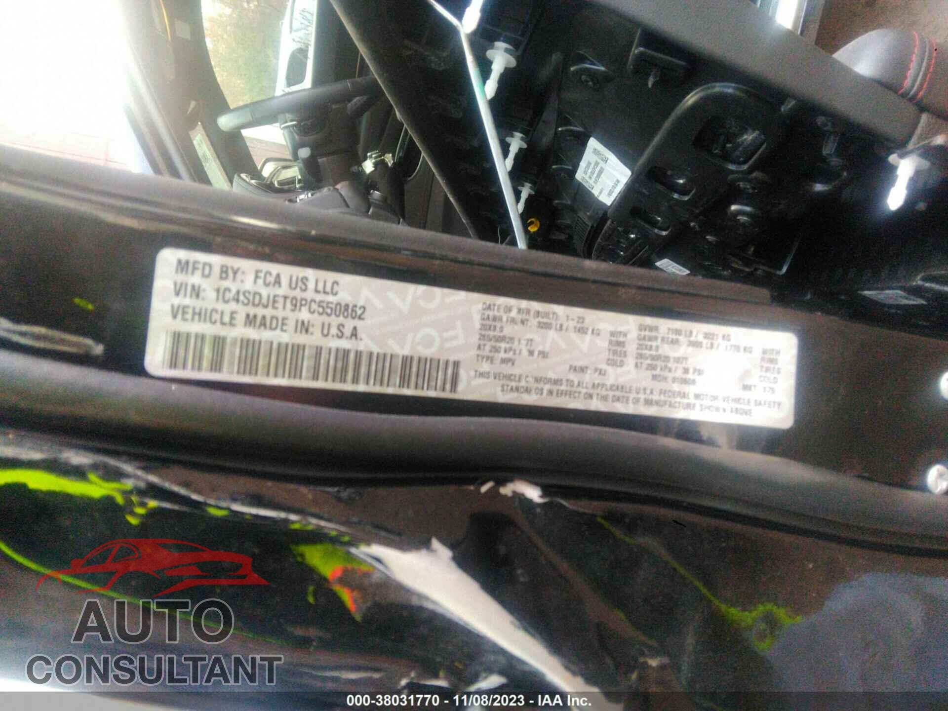 DODGE DURANGO 2023 - 1C4SDJET9PC550862