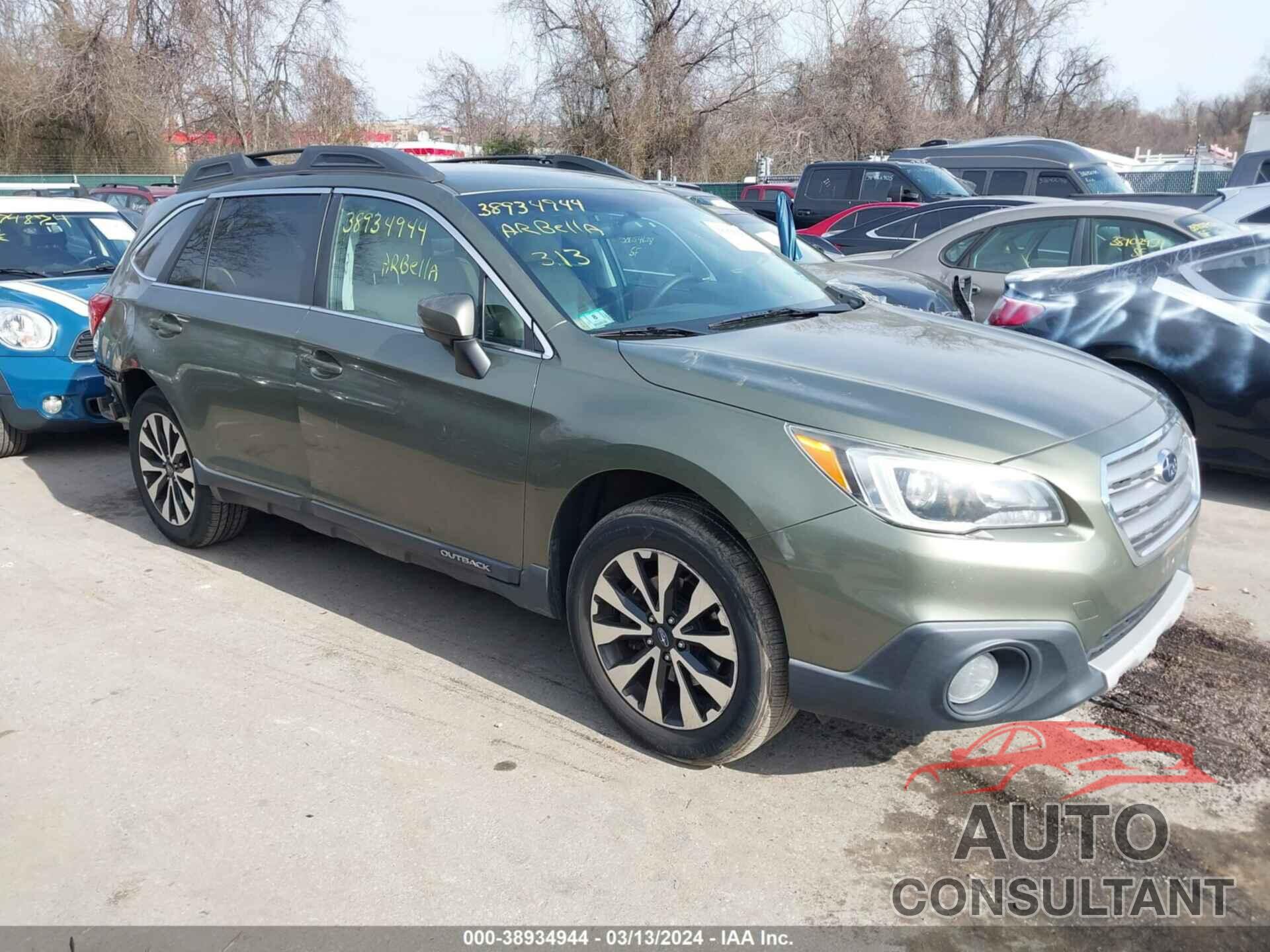SUBARU OUTBACK 2016 - 4S4BSAJC4G3332982