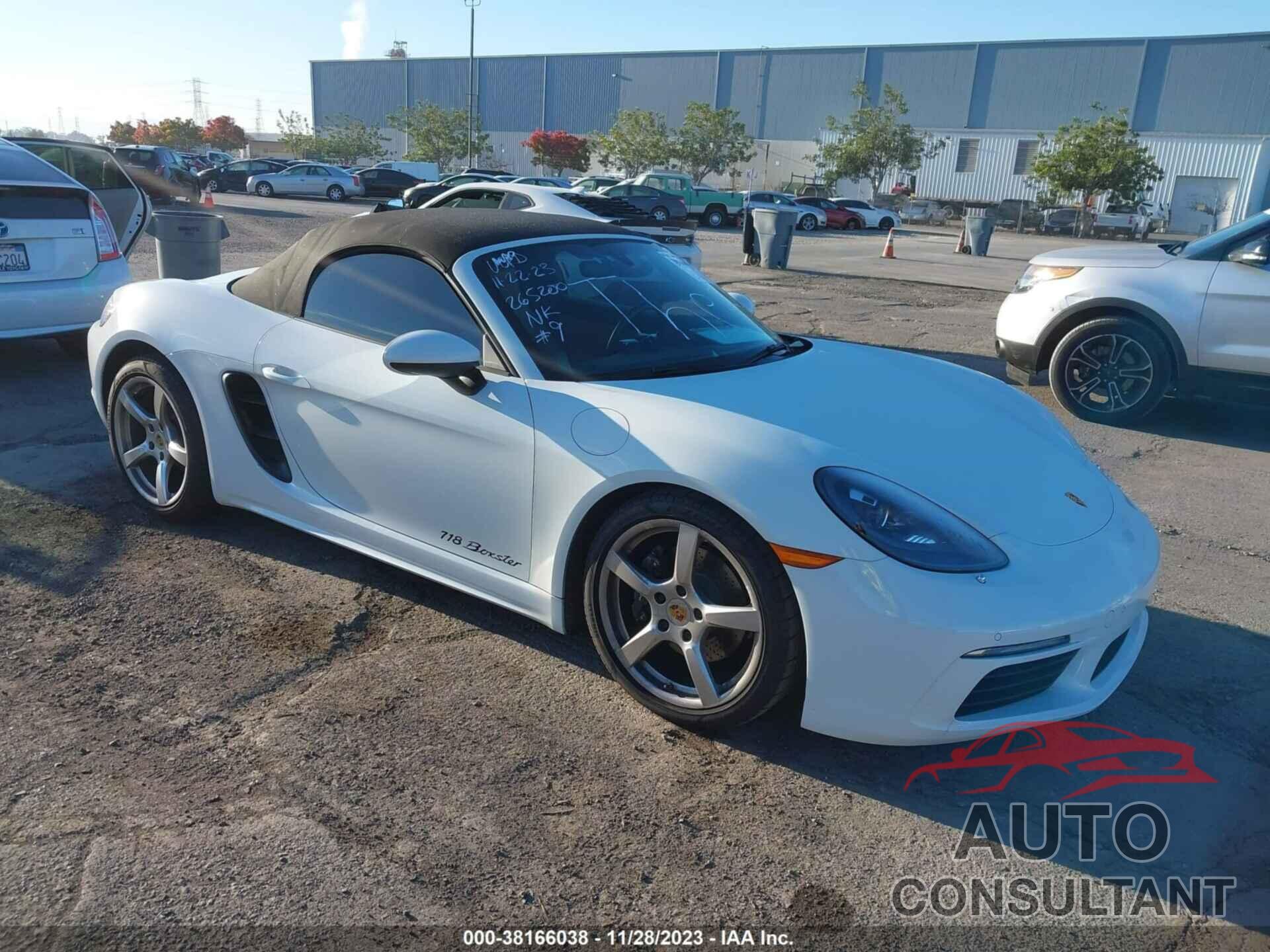 PORSCHE 718 BOXSTER 2017 - WP0CA2A85HS221619