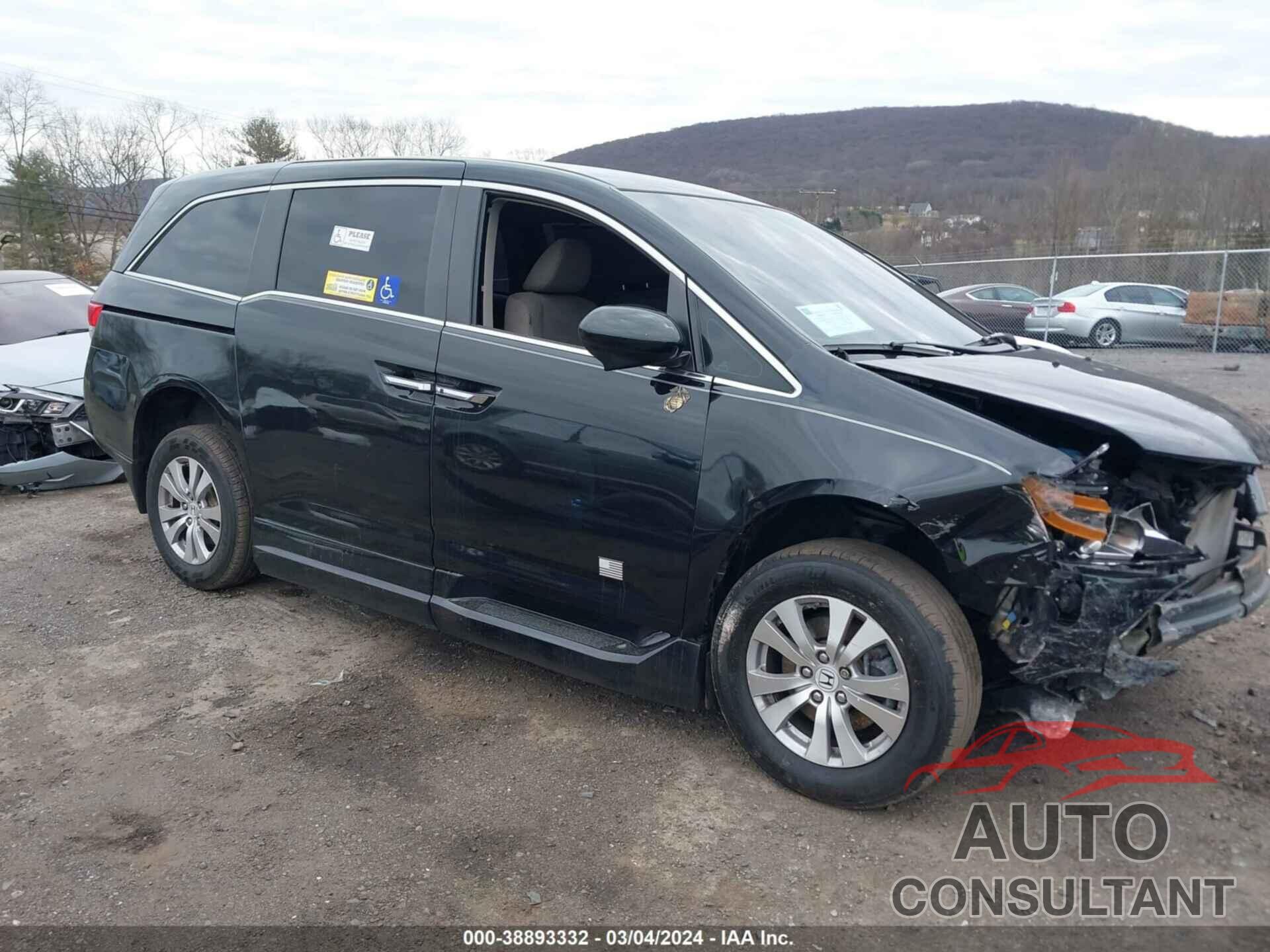 HONDA ODYSSEY 2016 - 5FNRL5H39GB148136