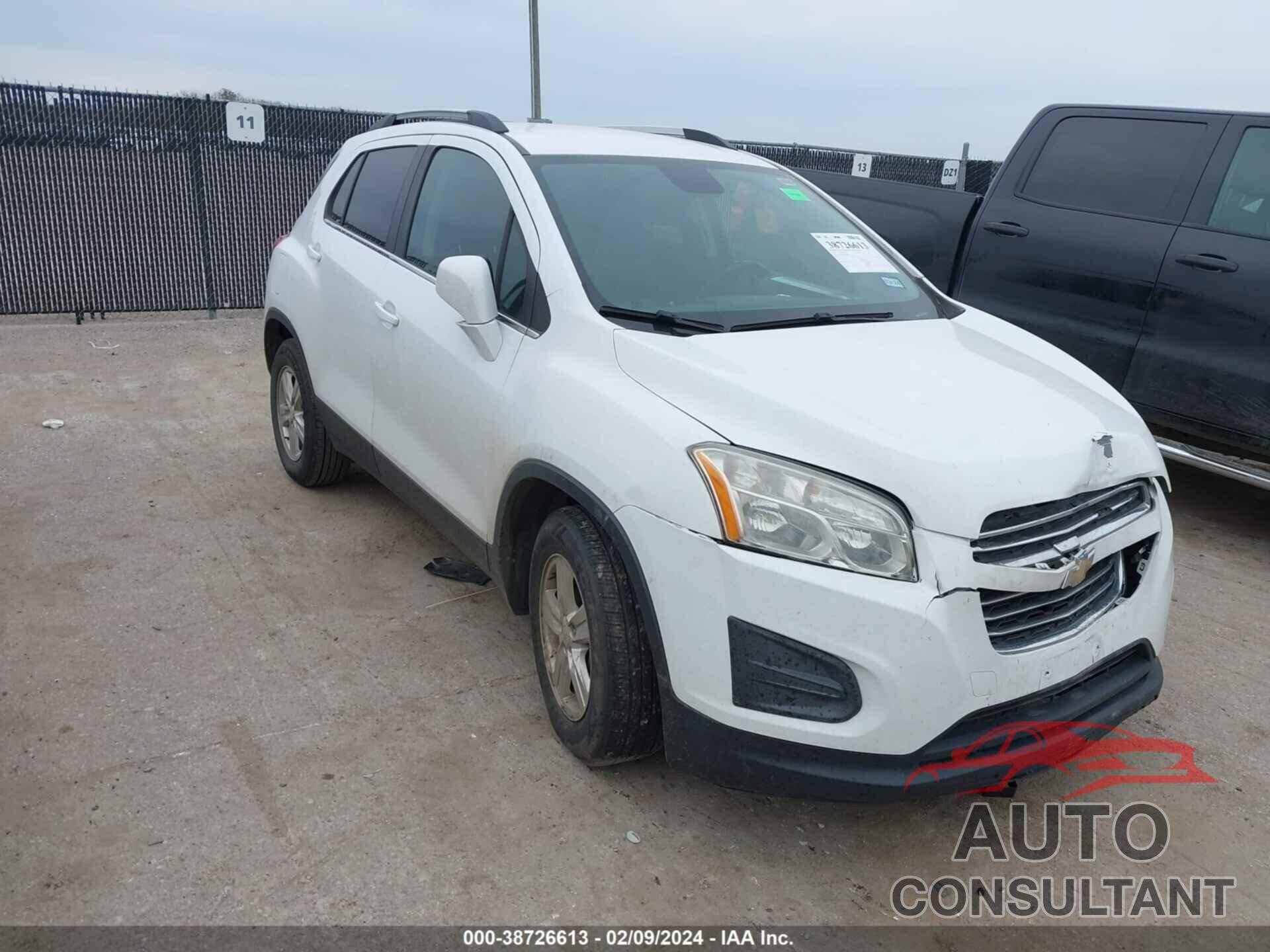 CHEVROLET TRAX 2016 - KL7CJLSB8GB659904