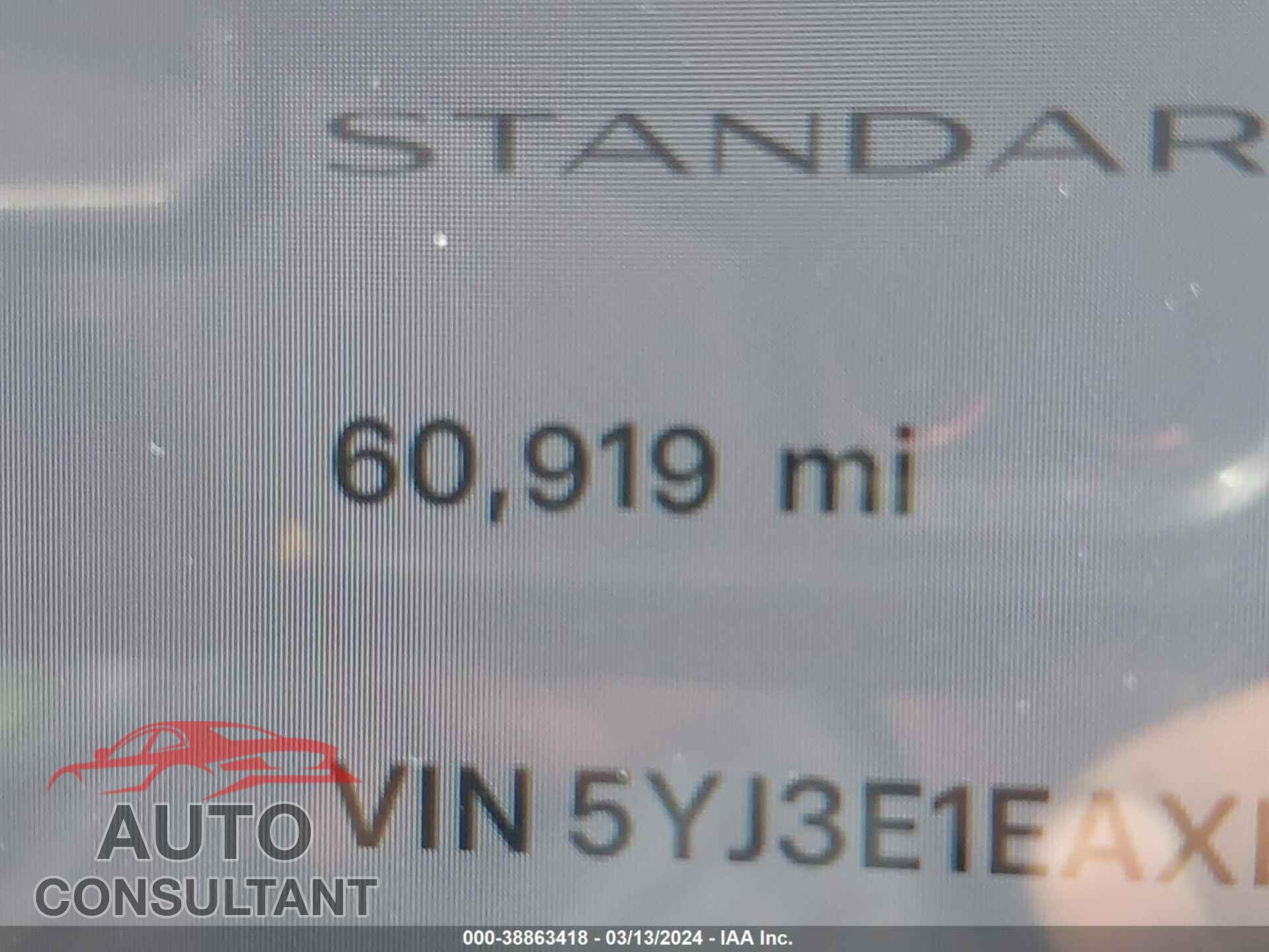 TESLA MODEL 3 2019 - 5YJ3E1EAXKF436087