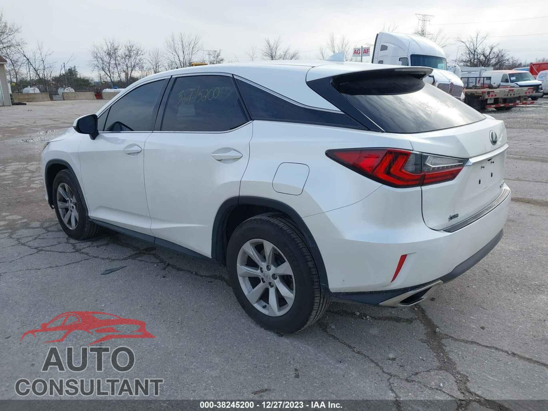 LEXUS RX 2017 - 2T2ZZMCA1HC076476
