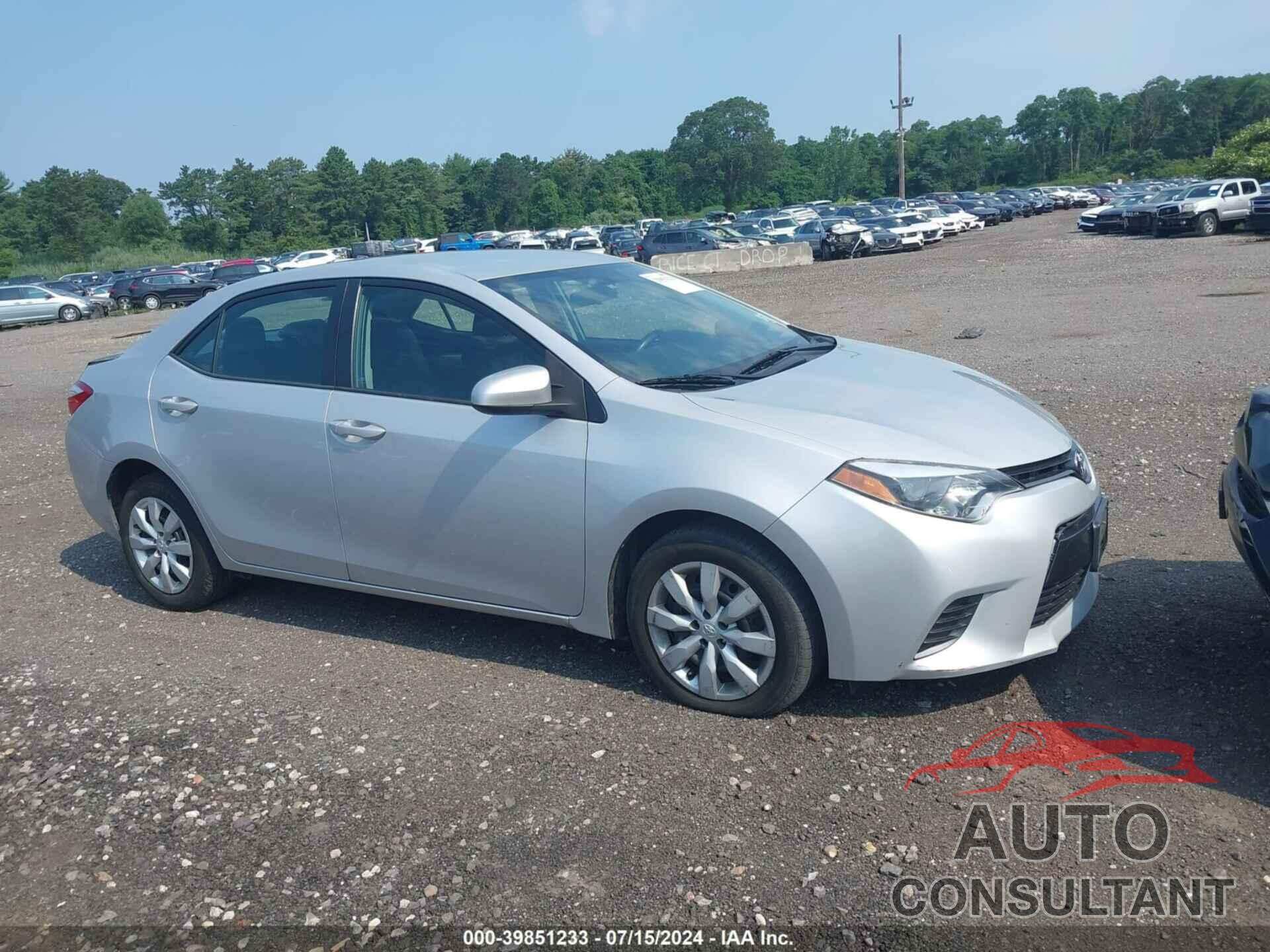 TOYOTA COROLLA 2016 - 2T1BURHE9GC743841