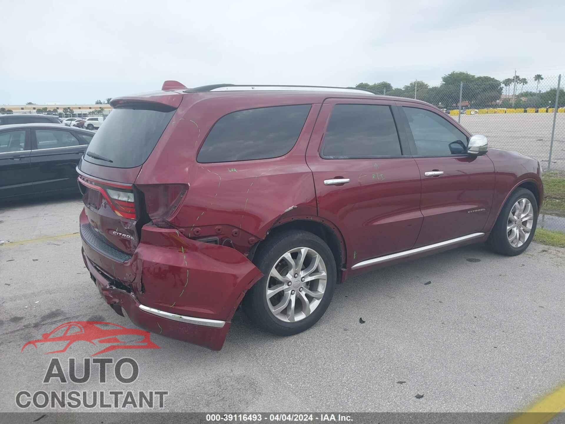DODGE DURANGO 2016 - 1C4RDHEG6GC353321