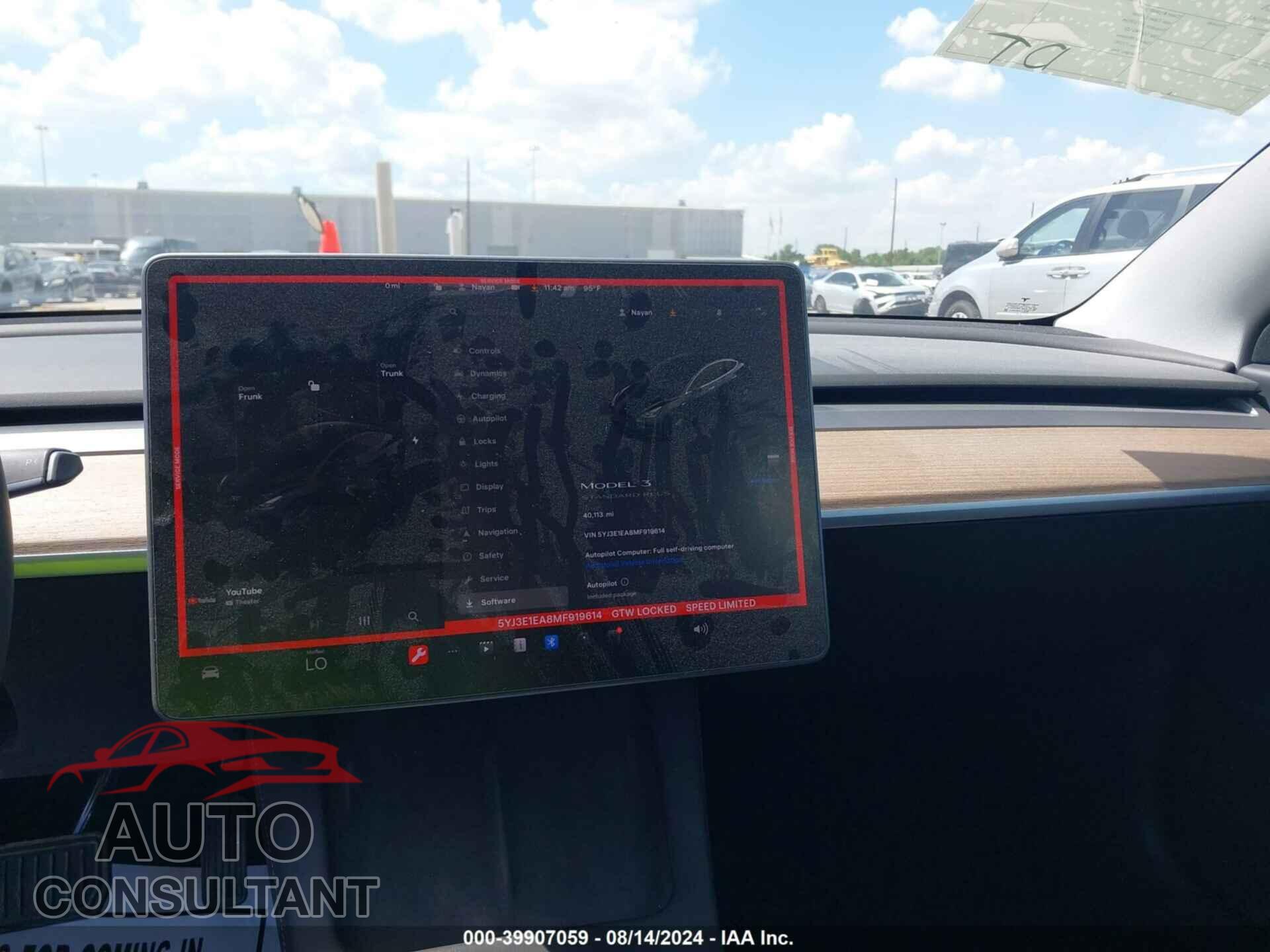 TESLA MODEL 3 2021 - 5YJ3E1EA8MF919614