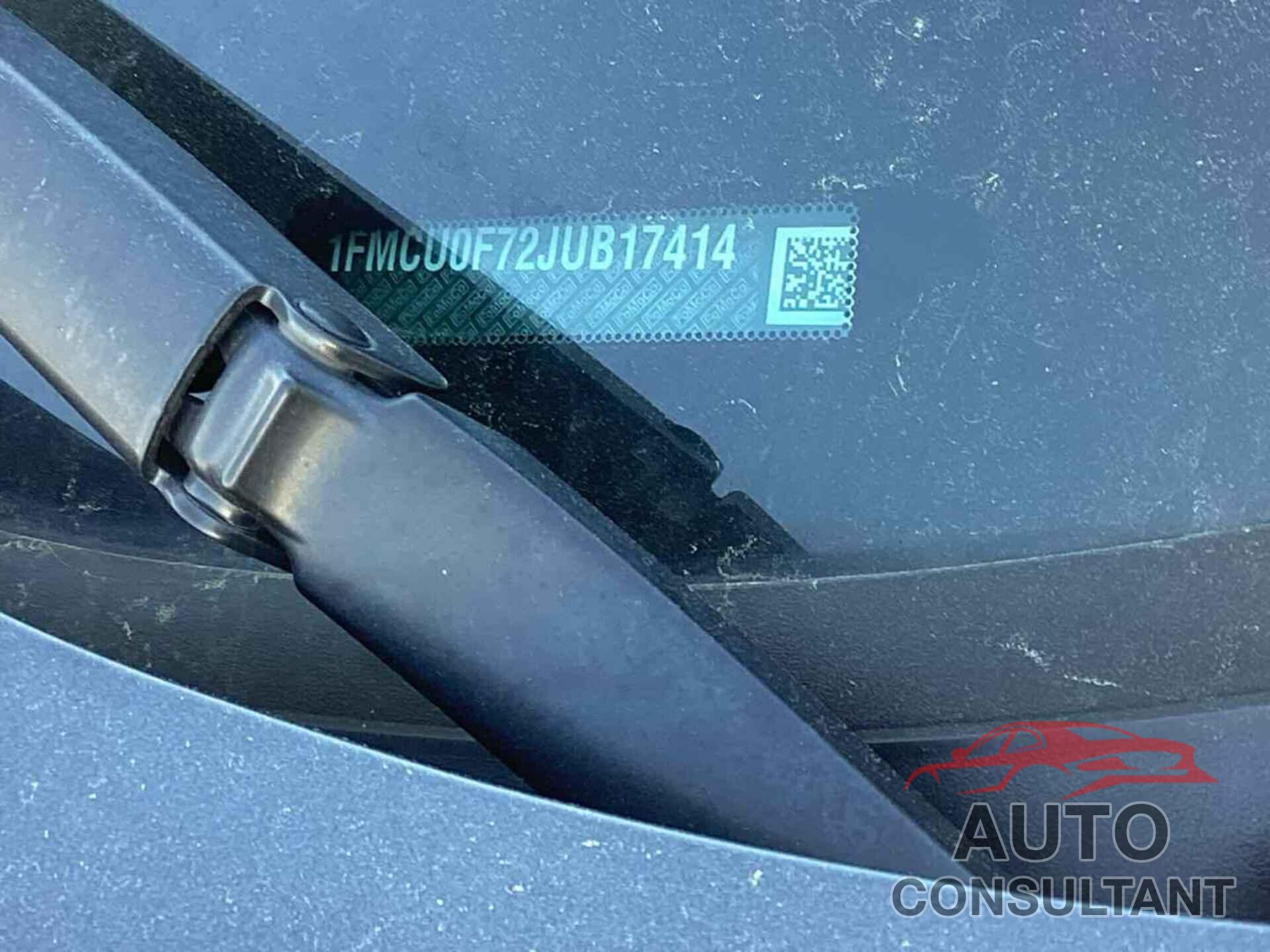 FORD ESCAPE 2018 - 1FMCU0F72JUB17414