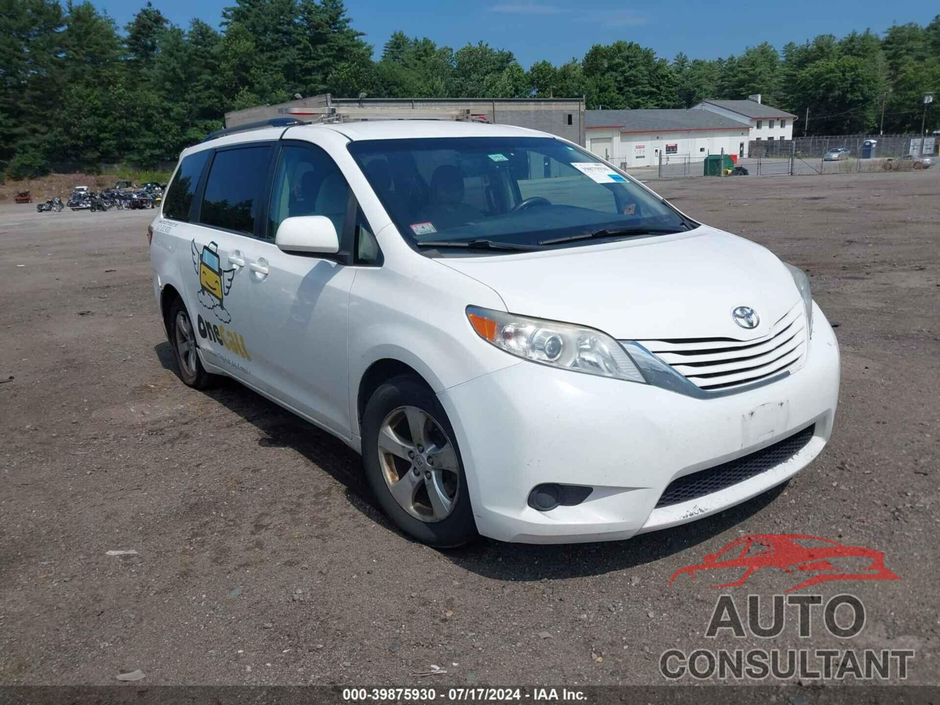 TOYOTA SIENNA 2017 - 5TDKZ3DC3HS826015