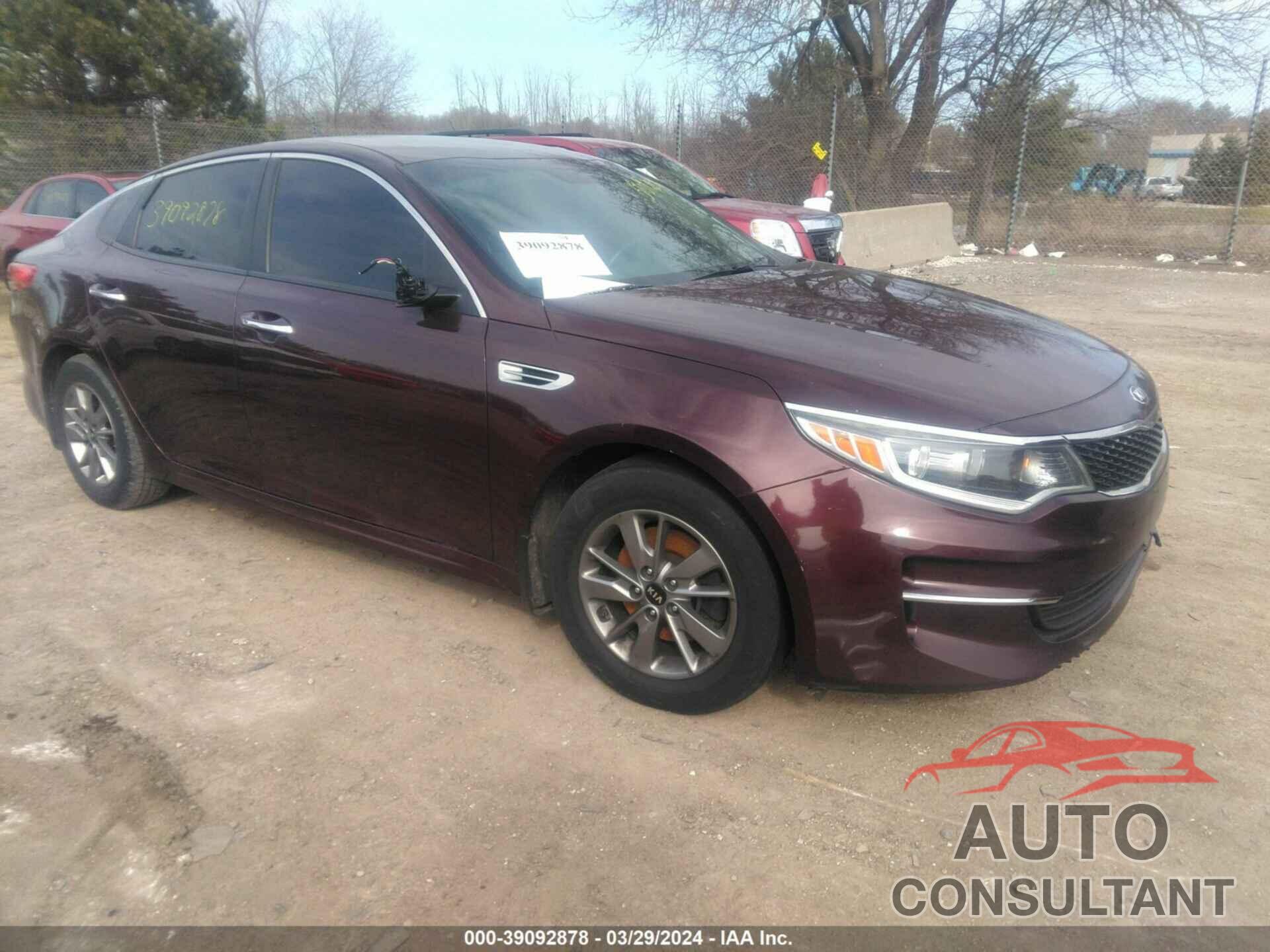 KIA OPTIMA 2016 - 5XXGT4L14GG066240