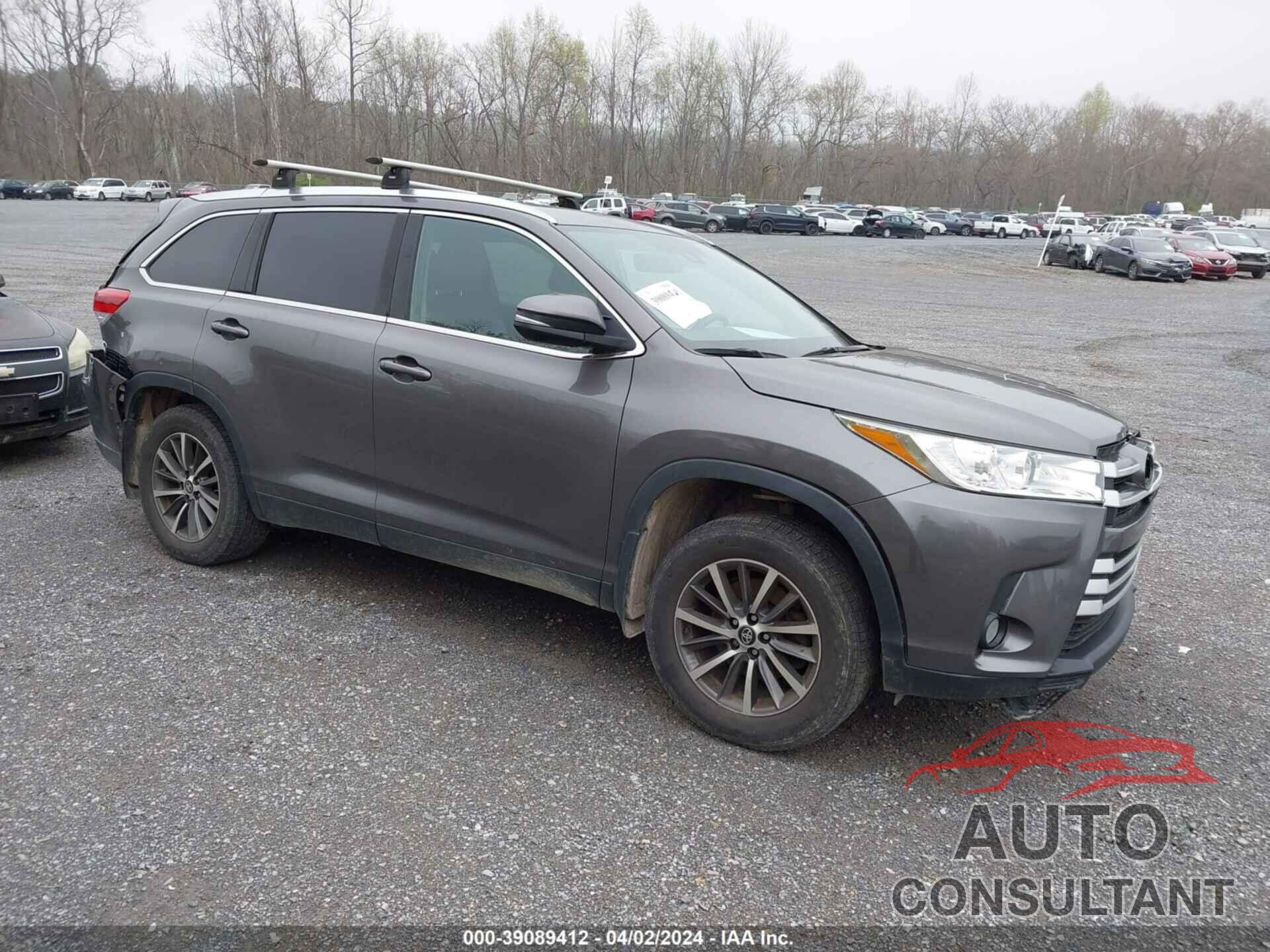 TOYOTA HIGHLANDER 2019 - 5TDJZRFH3KS735731