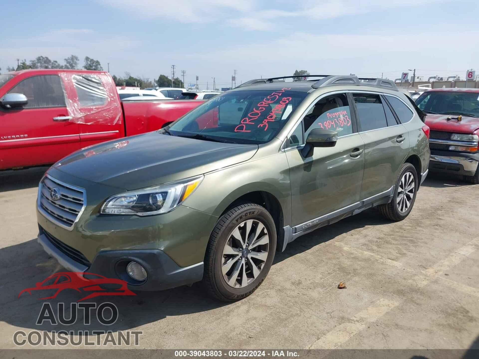 SUBARU OUTBACK 2017 - 4S4BSENCXH3304056
