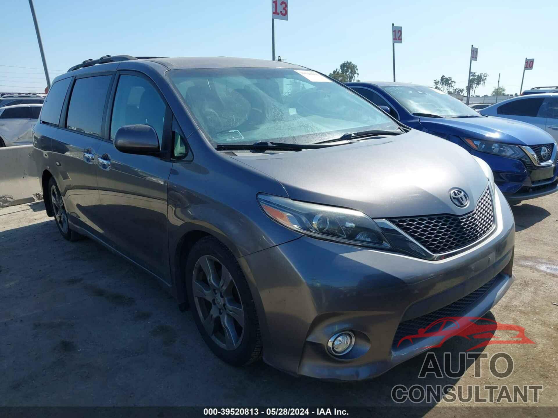 TOYOTA SIENNA 2017 - 5TDXZ3DC4HS876220