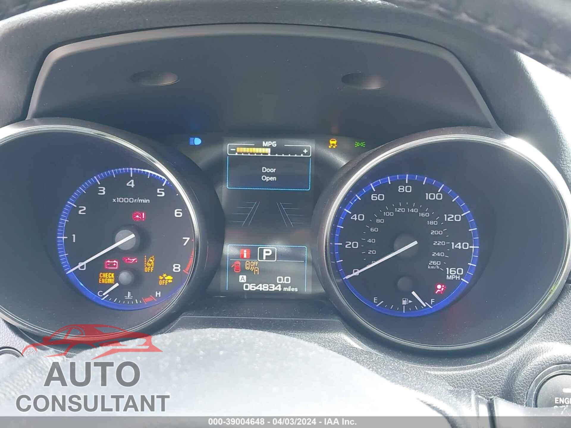 SUBARU OUTBACK 2016 - 4S4BSENC2G3325711