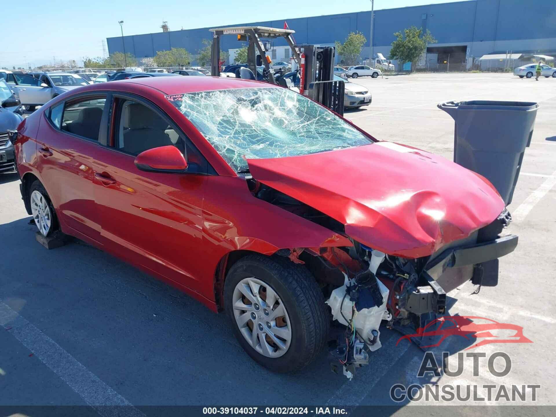 HYUNDAI ELANTRA 2017 - 5NPD74LF2HH112835