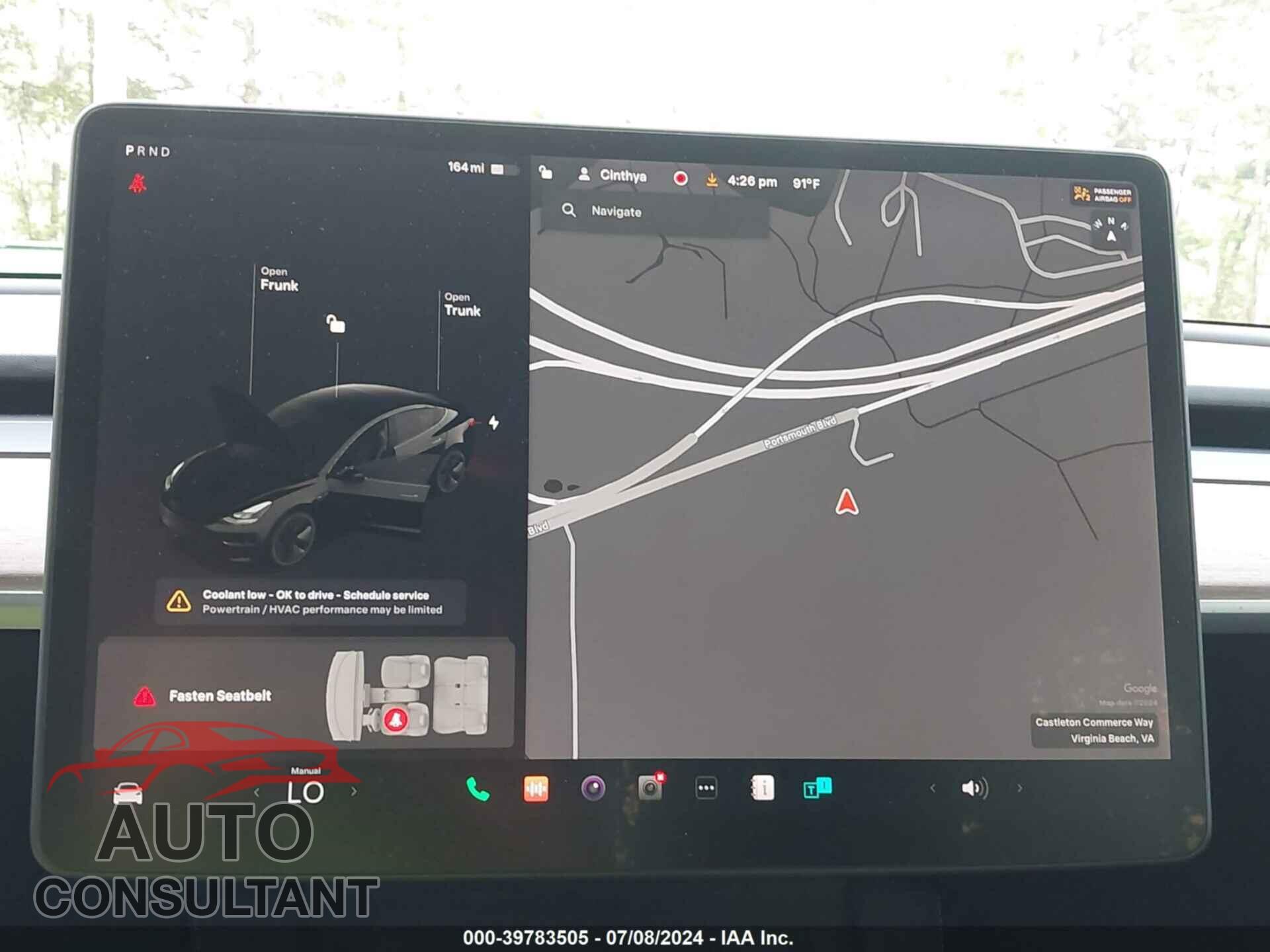 TESLA MODEL 3 2021 - 5YJ3E1EB6MF974376