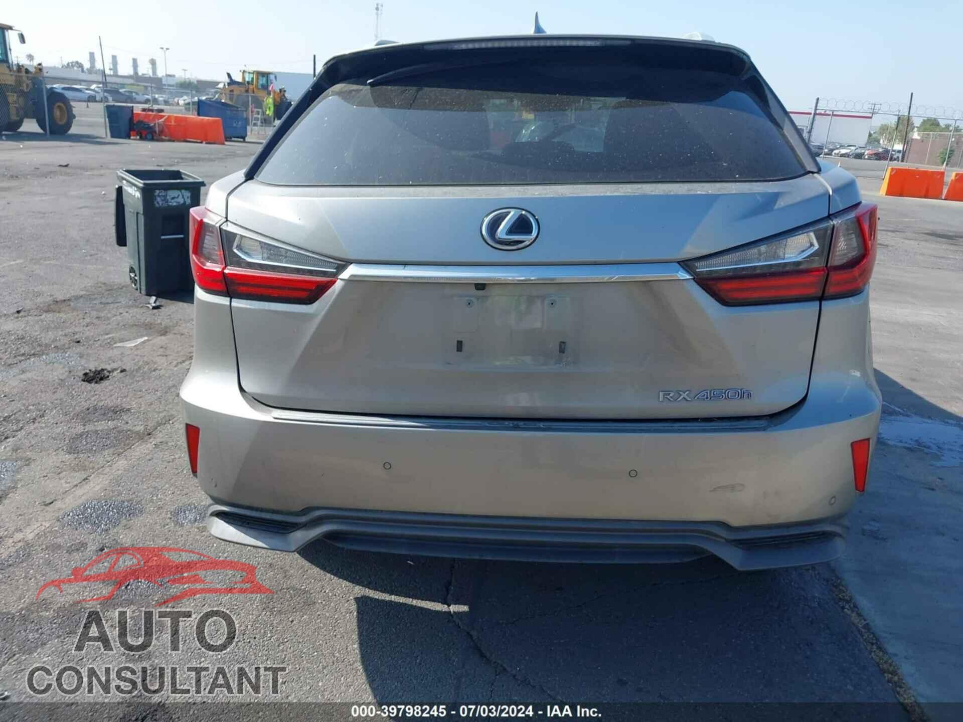 LEXUS RX 450H 2017 - 2T2BGMCA4HC017008