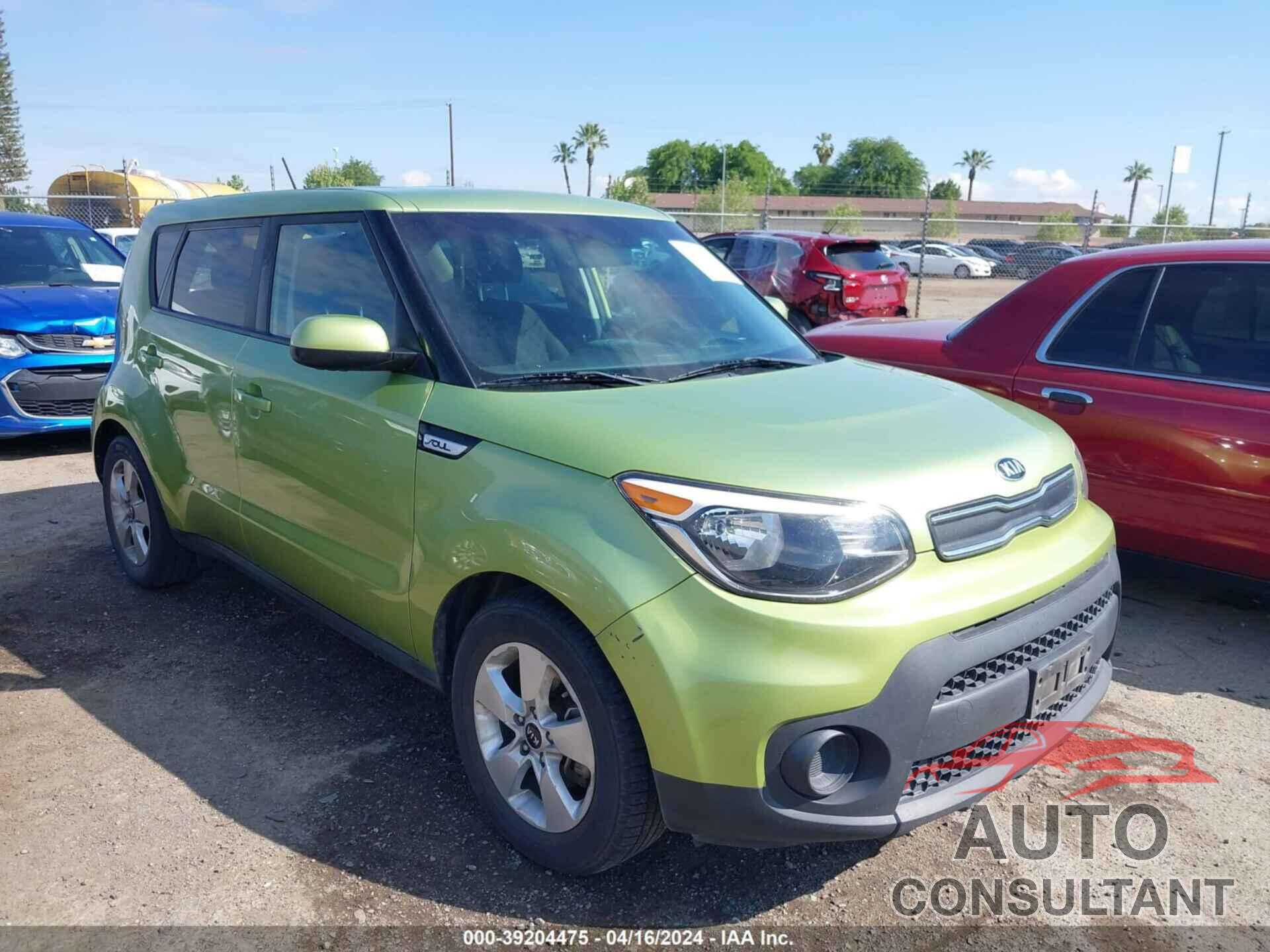 KIA SOUL 2019 - KNDJN2A24K7912321