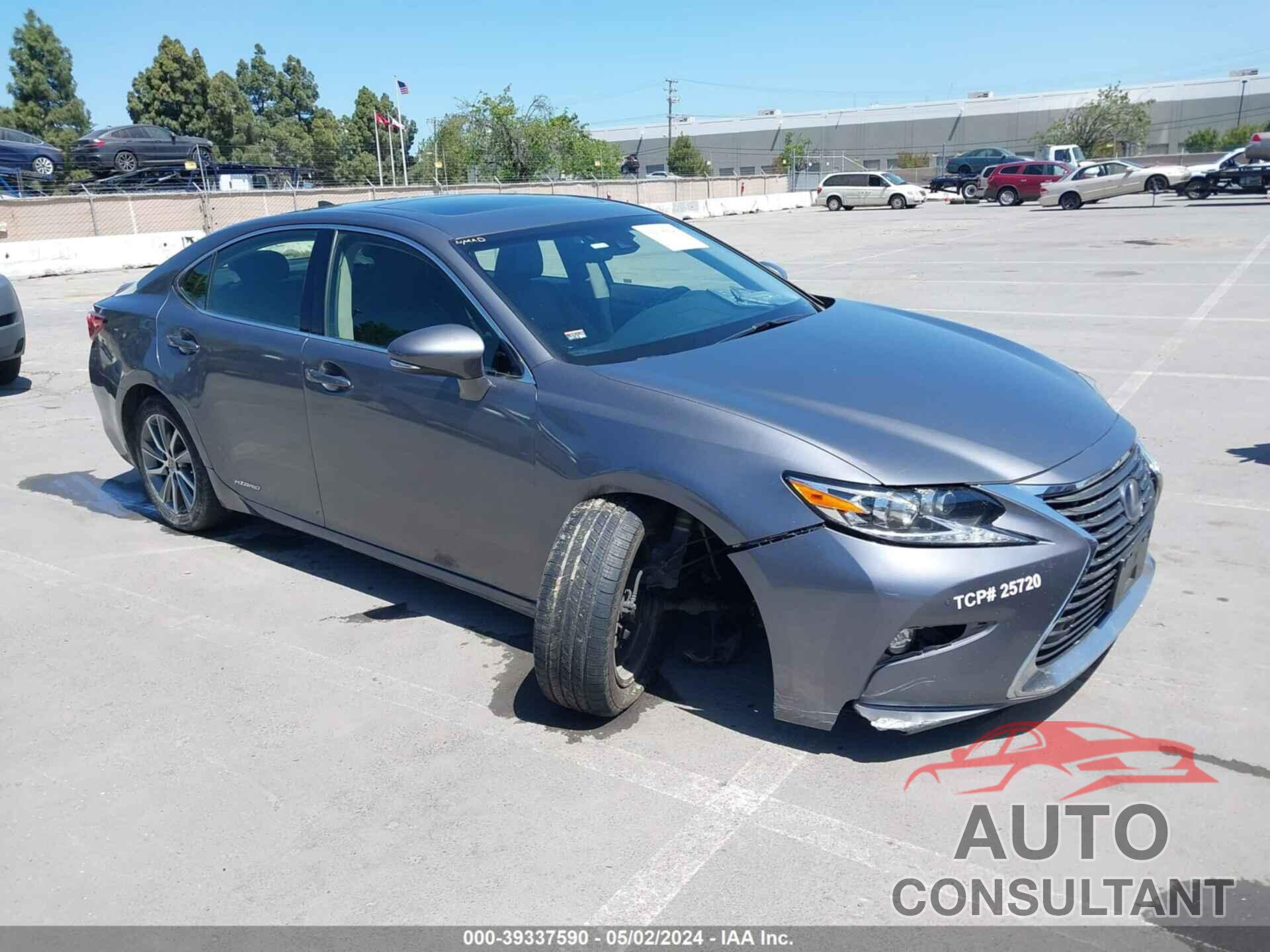 LEXUS ES 300H 2017 - JTHBW1GG1H2132554