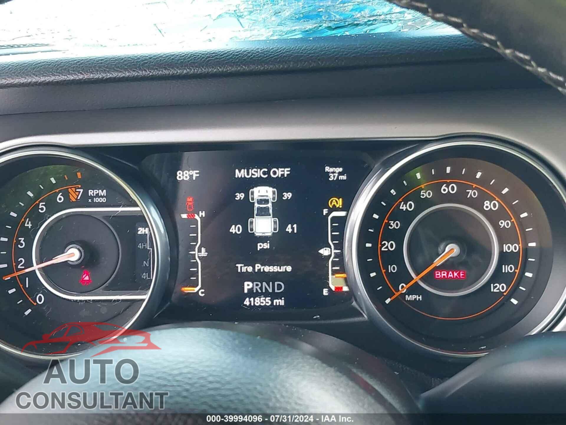 JEEP GLADIATOR 2021 - 1C6HJTAG2ML520015