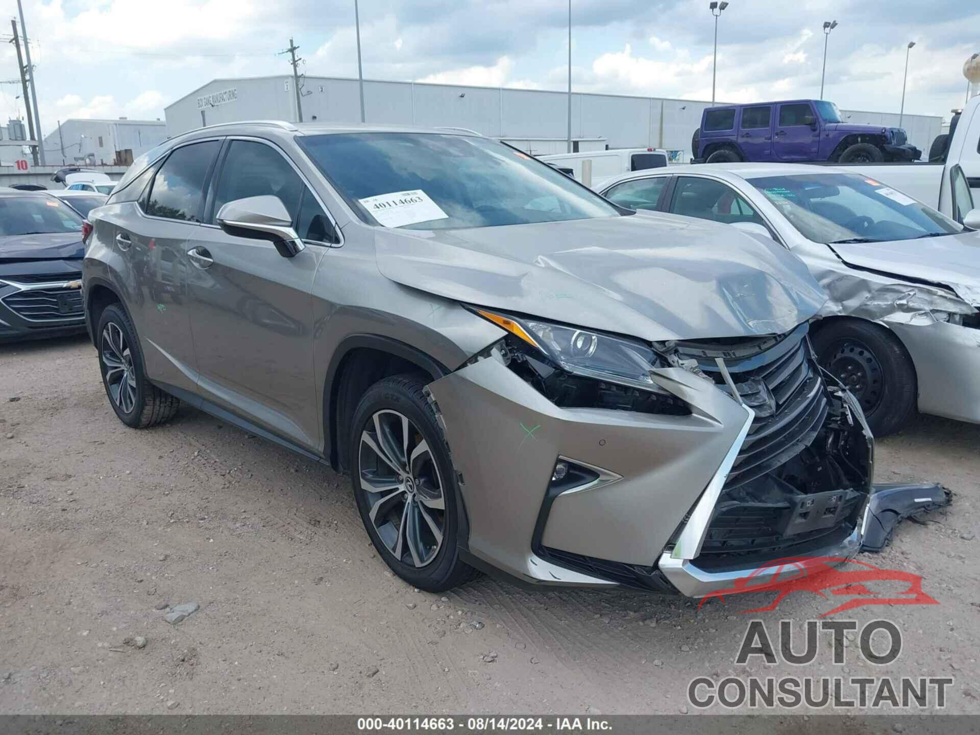 LEXUS RX 350 2018 - 2T2ZZMCA0JC103687