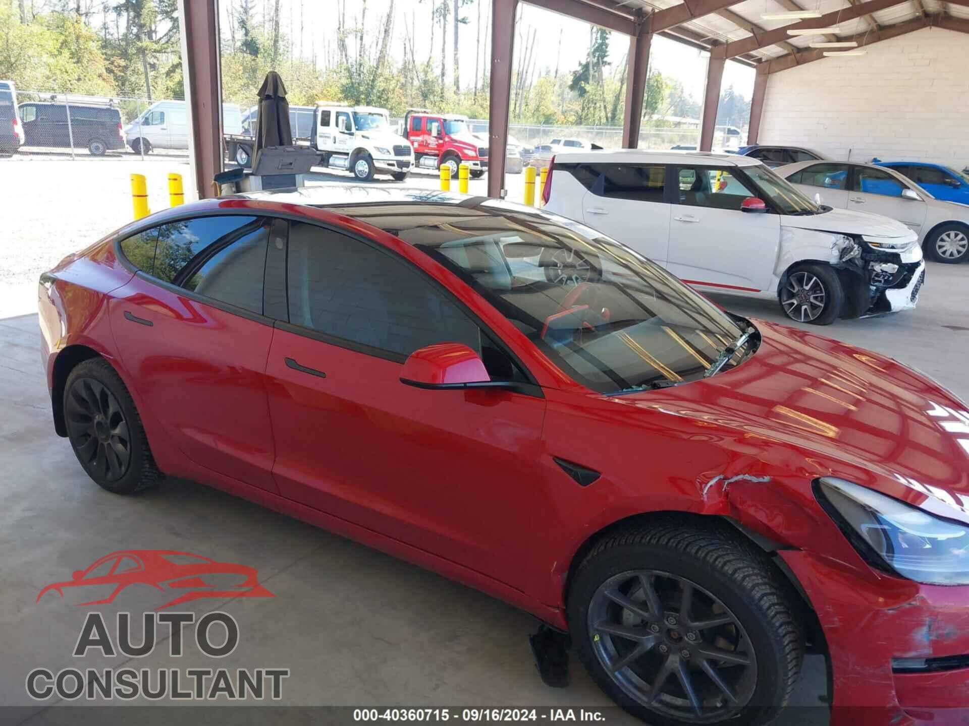 TESLA MODEL 3 2022 - 5YJ3E1EB5NF252558