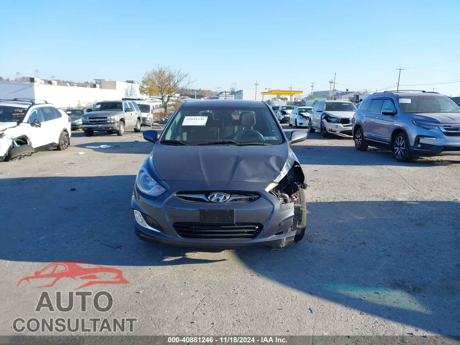 HYUNDAI ACCENT 2012 - KMHCU5AE2CU054384