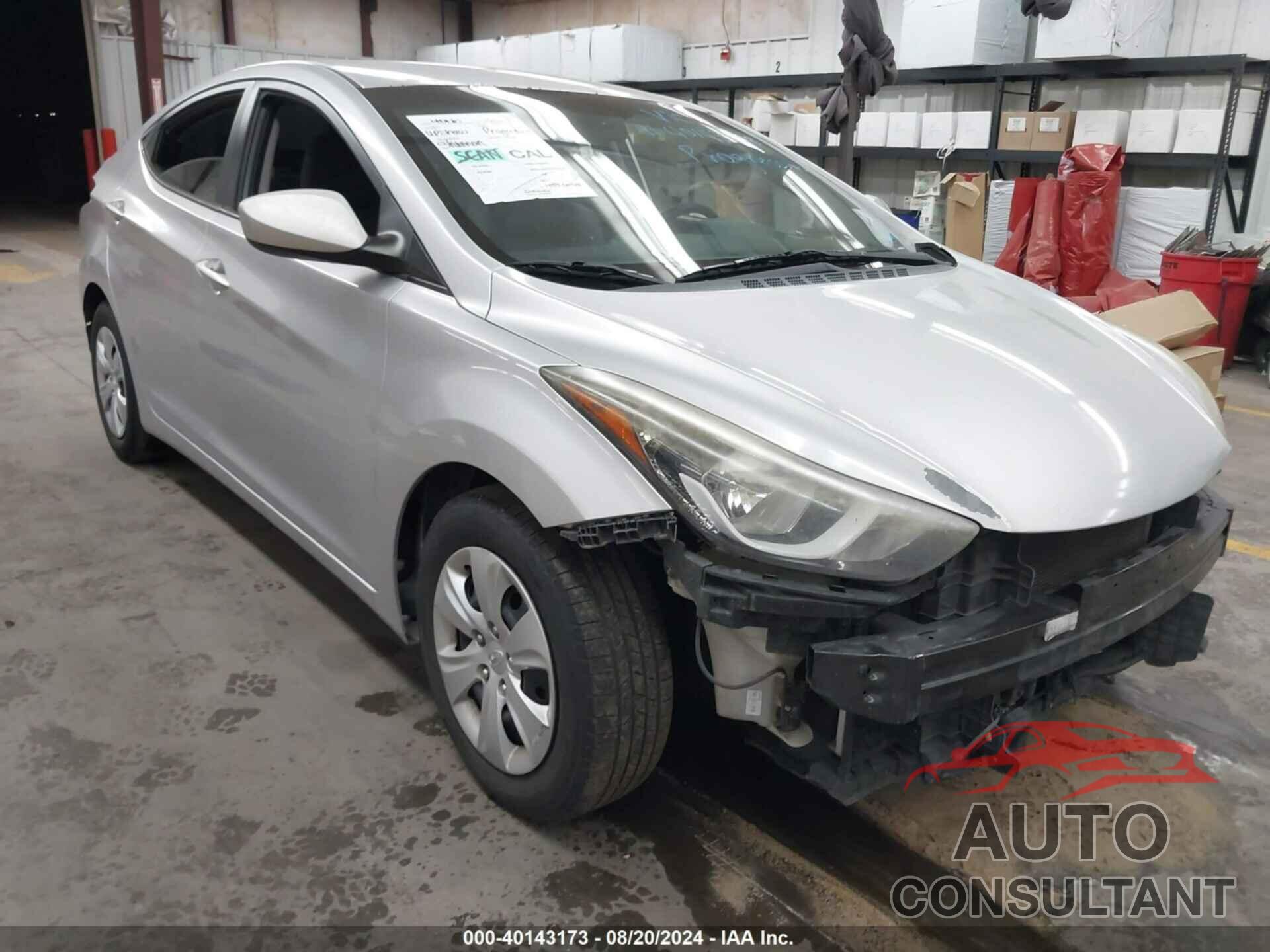 HYUNDAI ELANTRA 2016 - 5NPDH4AEXGH716171