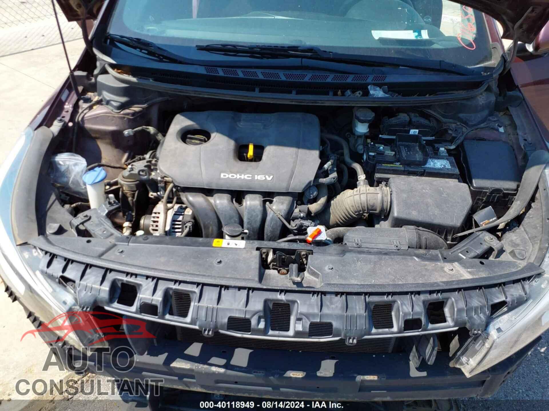 KIA FORTE 2017 - 3KPFK4A70HE016502