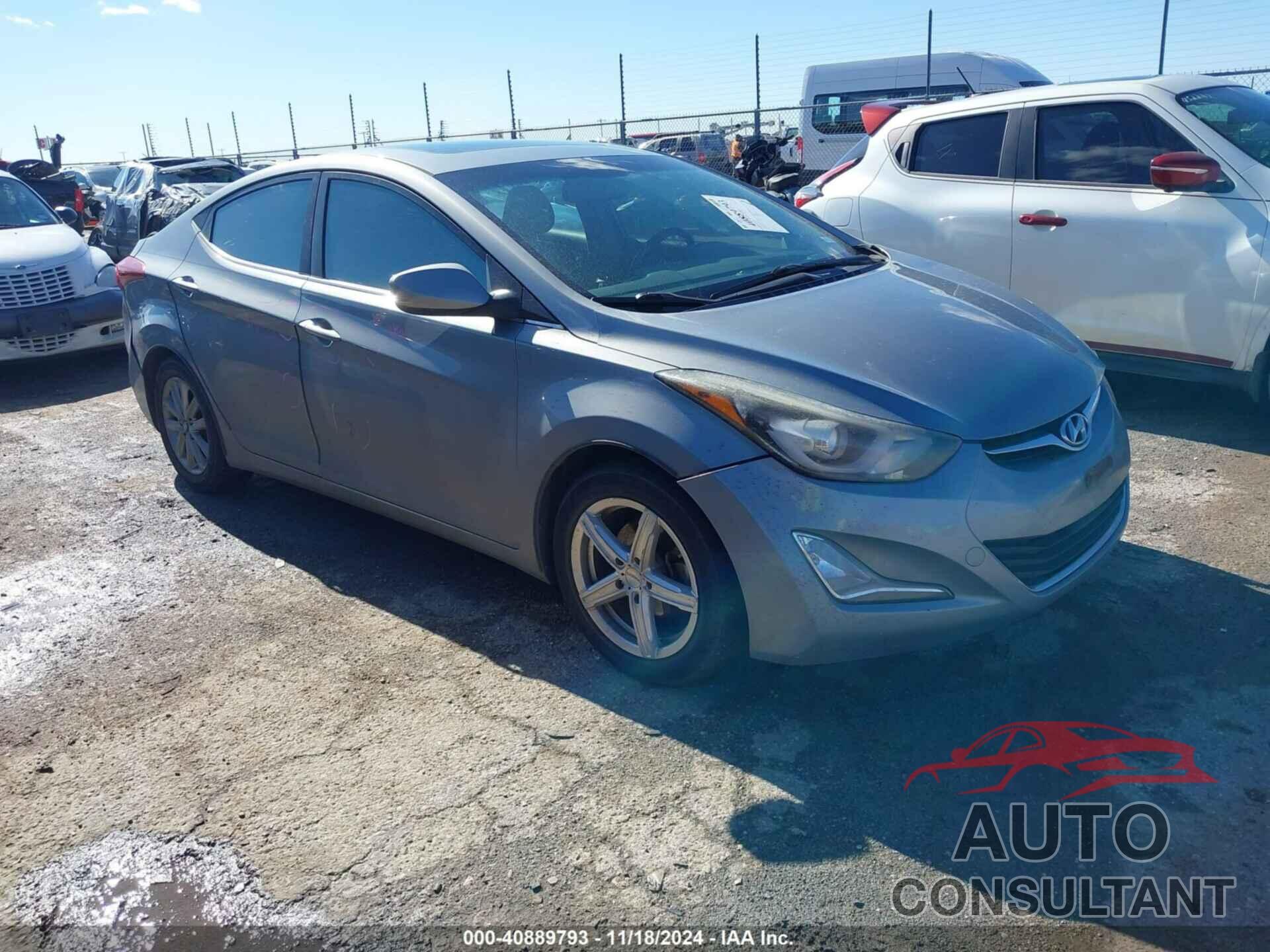 HYUNDAI ELANTRA 2015 - KMHDH4AE5FU345193