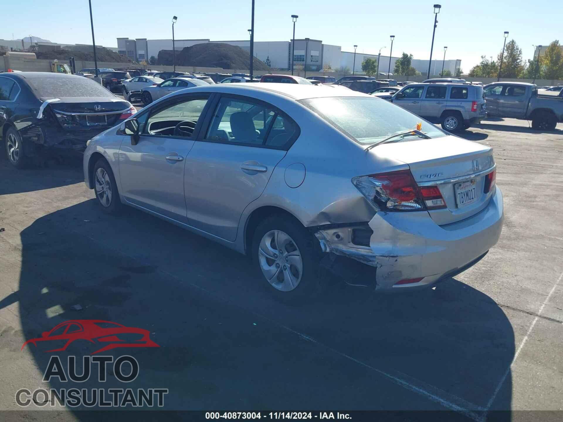 HONDA CIVIC 2013 - 19XFB2F54DE277492
